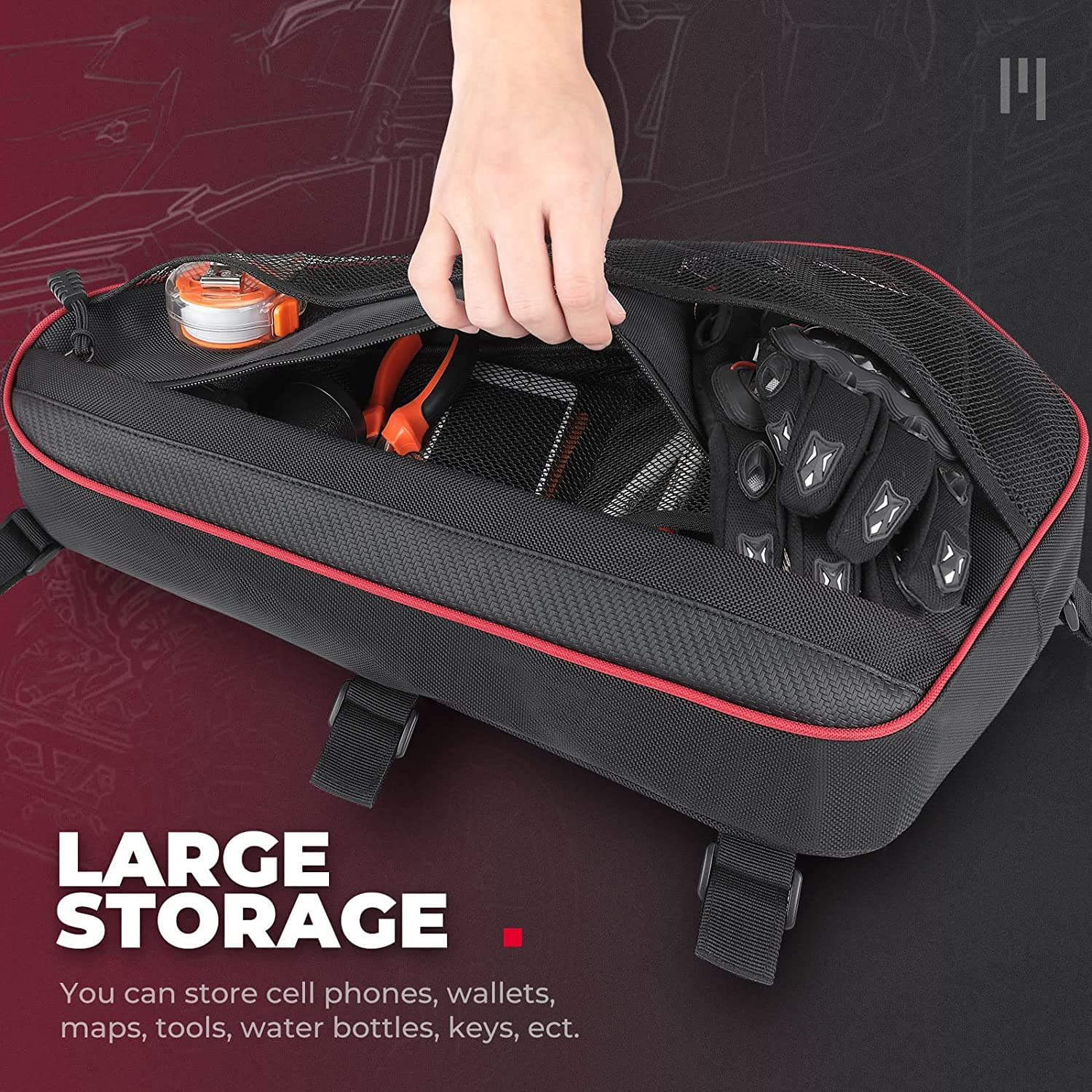 Photo of Storage Bag Set (5 PCS) for Polaris RZR by Kemimoto - Premium for UTVs / Side by Sides