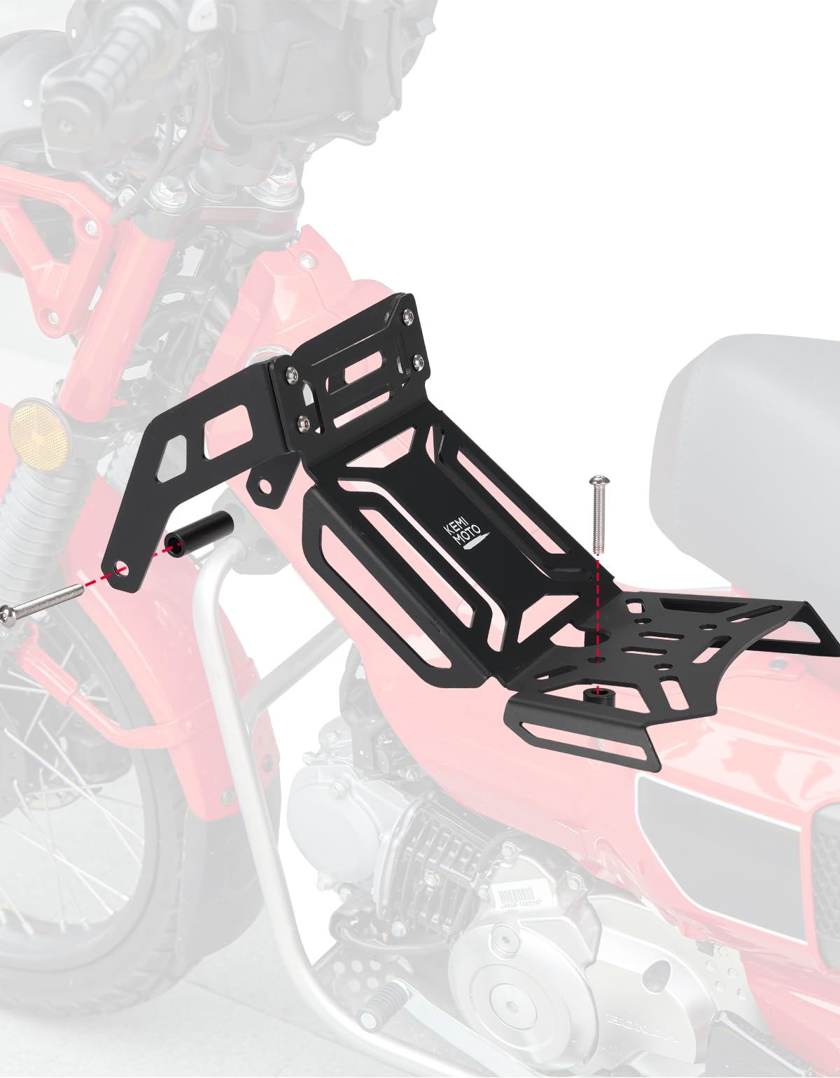 Photo of Kemimoto Center Storage Rack for CT125 Trail 125 Hunter Cub 2021-2024 by Kemimoto - Premium for UTVs / Side by Sides