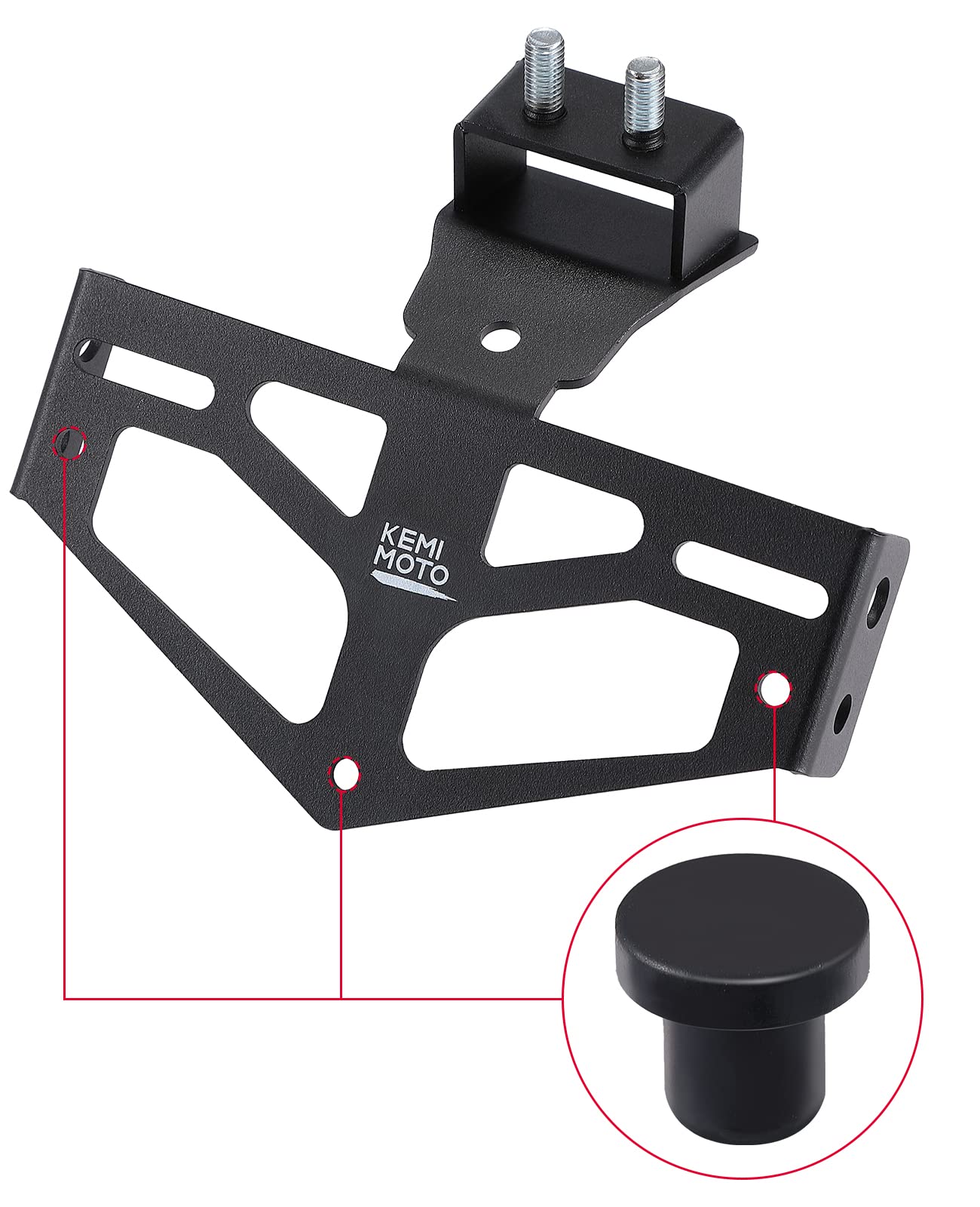 Photo of Motorcycle License Plate Holder For Honda Navi 2022 2023 by Kemimoto - Premium for UTVs / Side by Sides