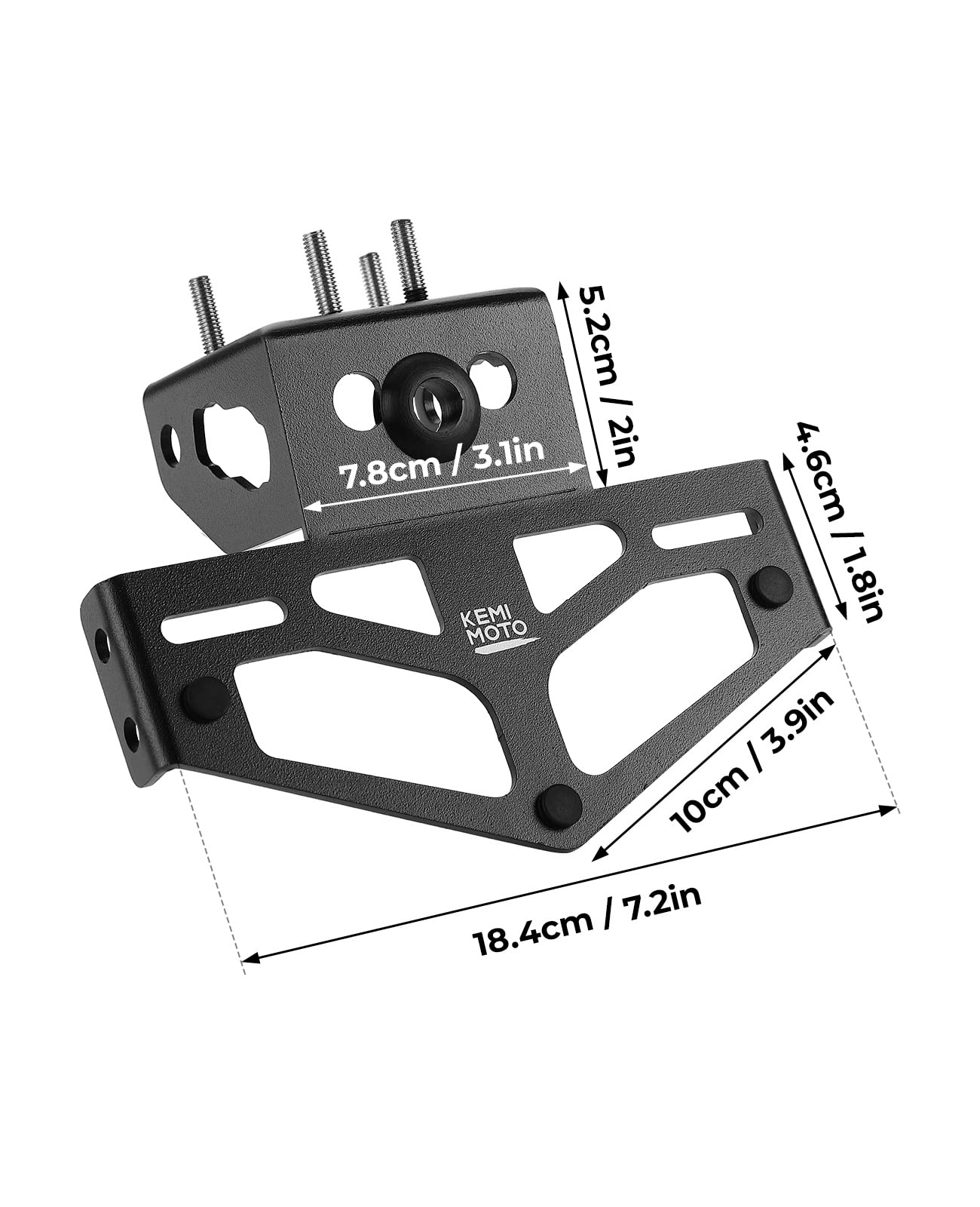 Photo of Fender Eliminator Z400 License Plate Bracket for Ninja 400 Z400 by Kemimoto - Premium for UTVs / Side by Sides
