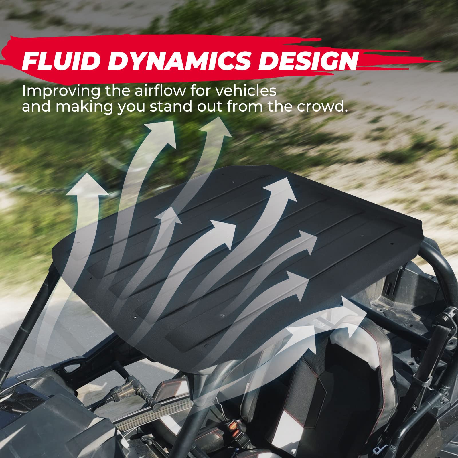 Photo of Kemimoto Hard Plastic Roof Frame for Polaris RZR XP 1000 /900S by Kemimoto - Premium for UTVs / Side by Sides