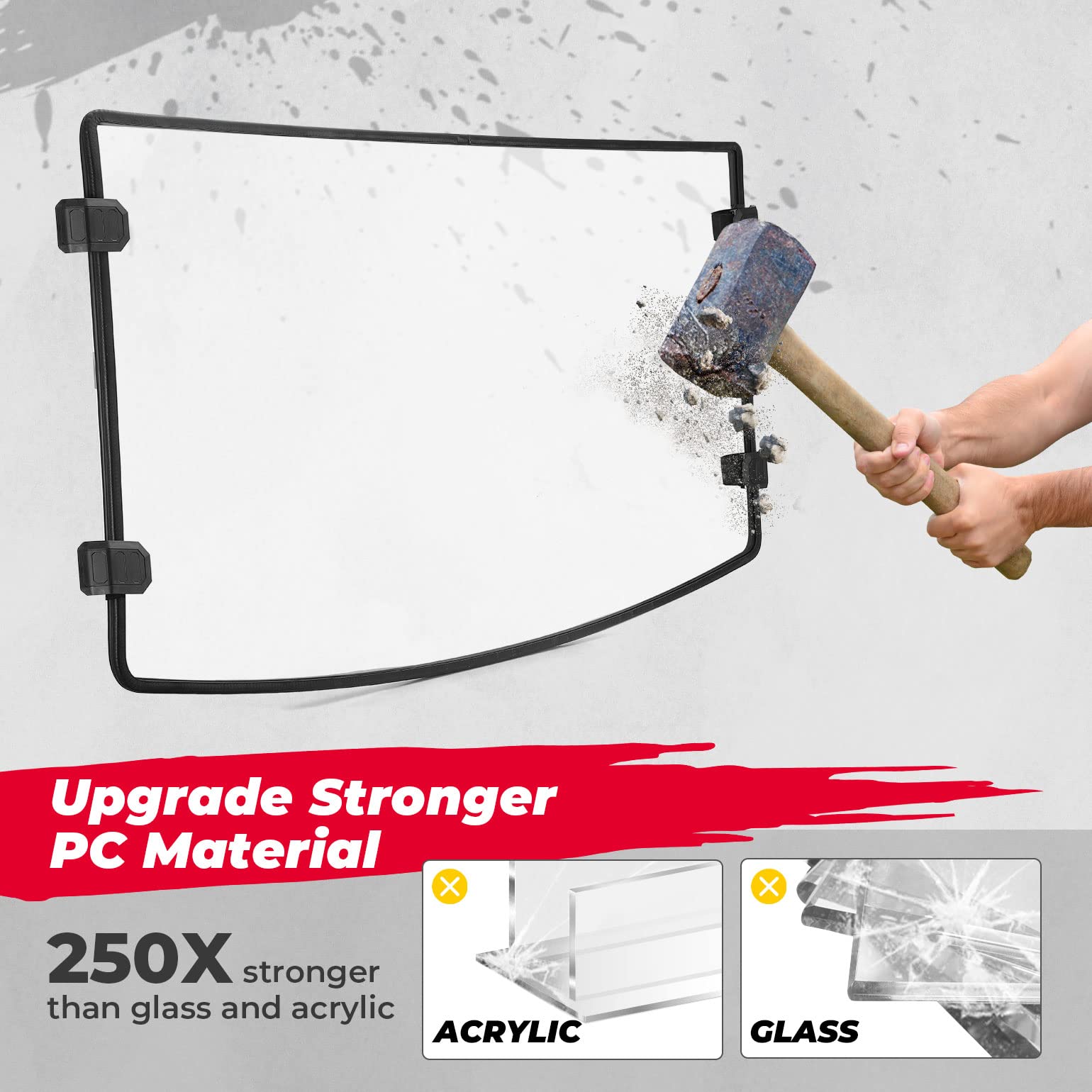 Photo of Kemimoto Front Windshield for Ranger XP 1000/Crew /Ranger 1000/Crew 2017-2025 by Kemimoto - Premium for UTVs / Side by Sides