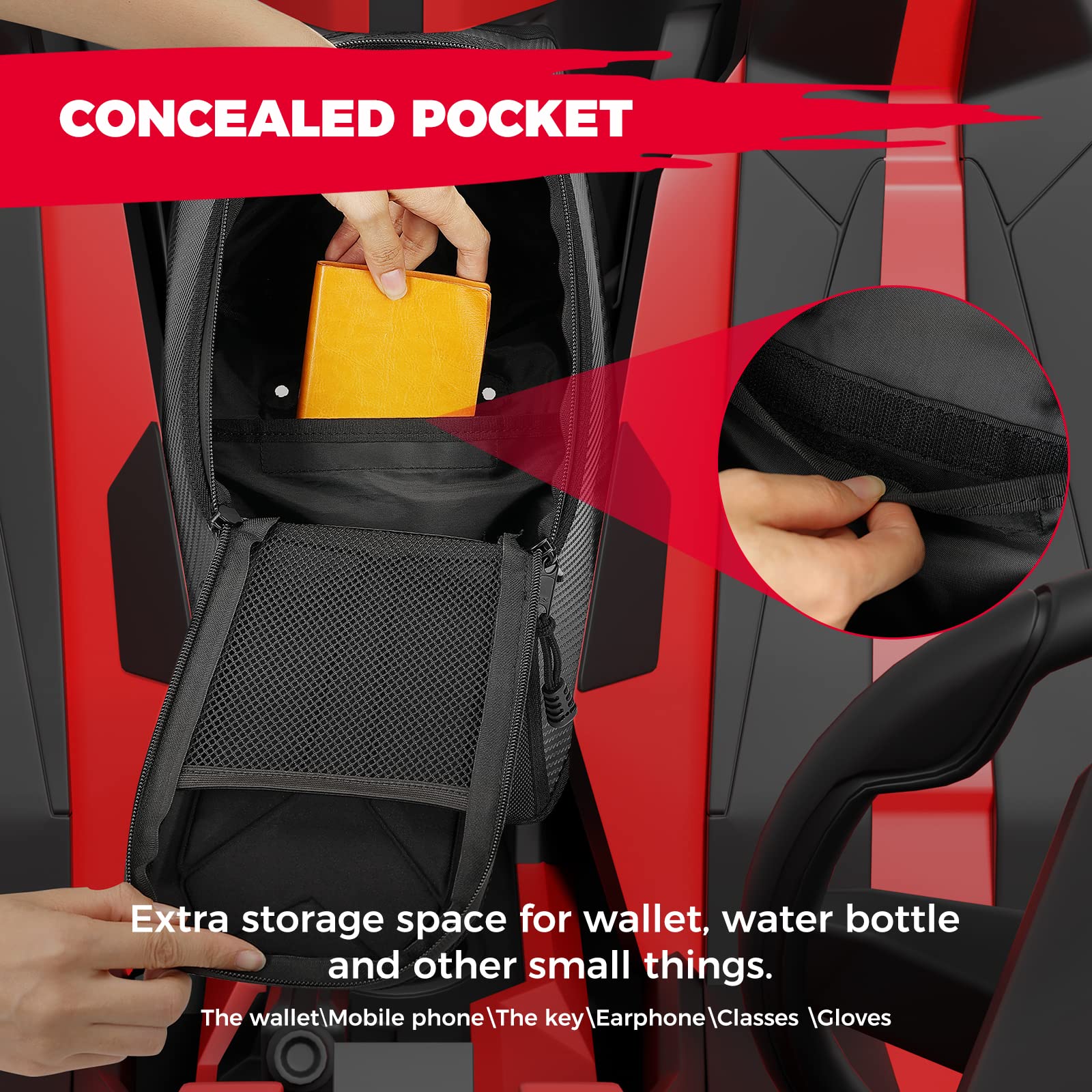 Photo of Side Door Bag & Center Console Bag for Polaris Slingshot by Kemimoto - Premium for UTVs / Side by Sides