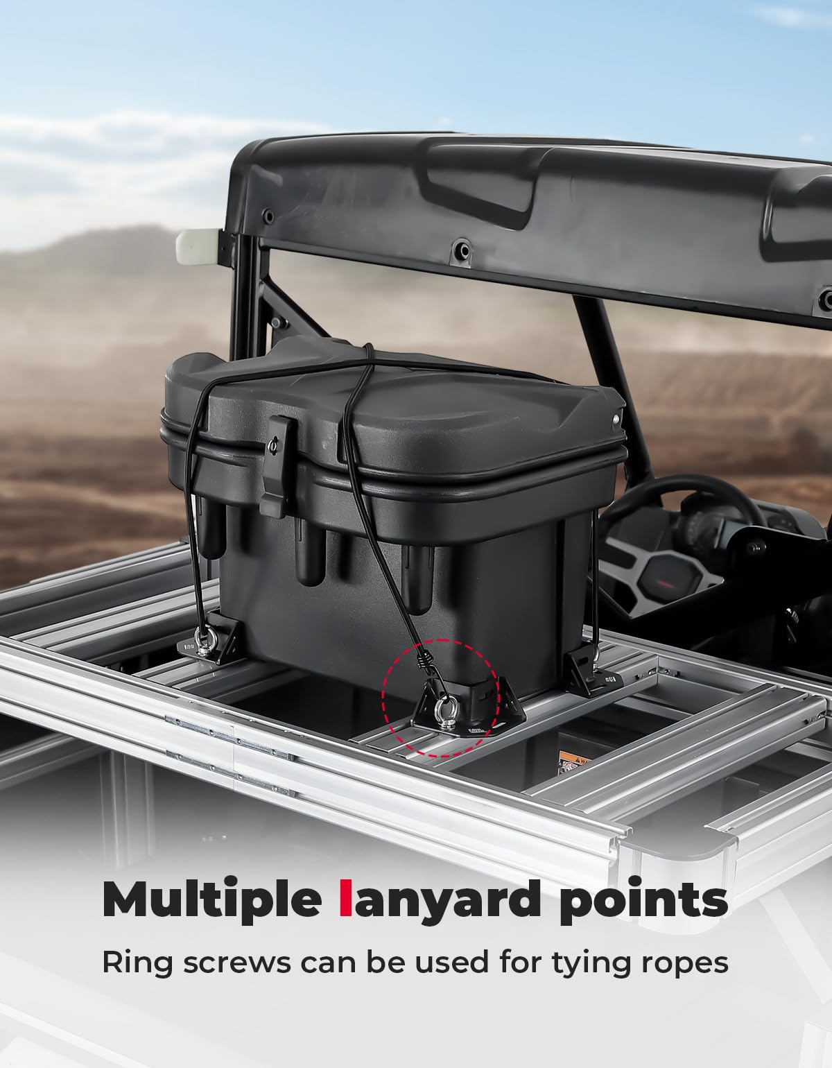 Photo of Universial 4PCS Platform Cargo Corner Brackets by Kemimoto - Premium for UTVs / Side by Sides