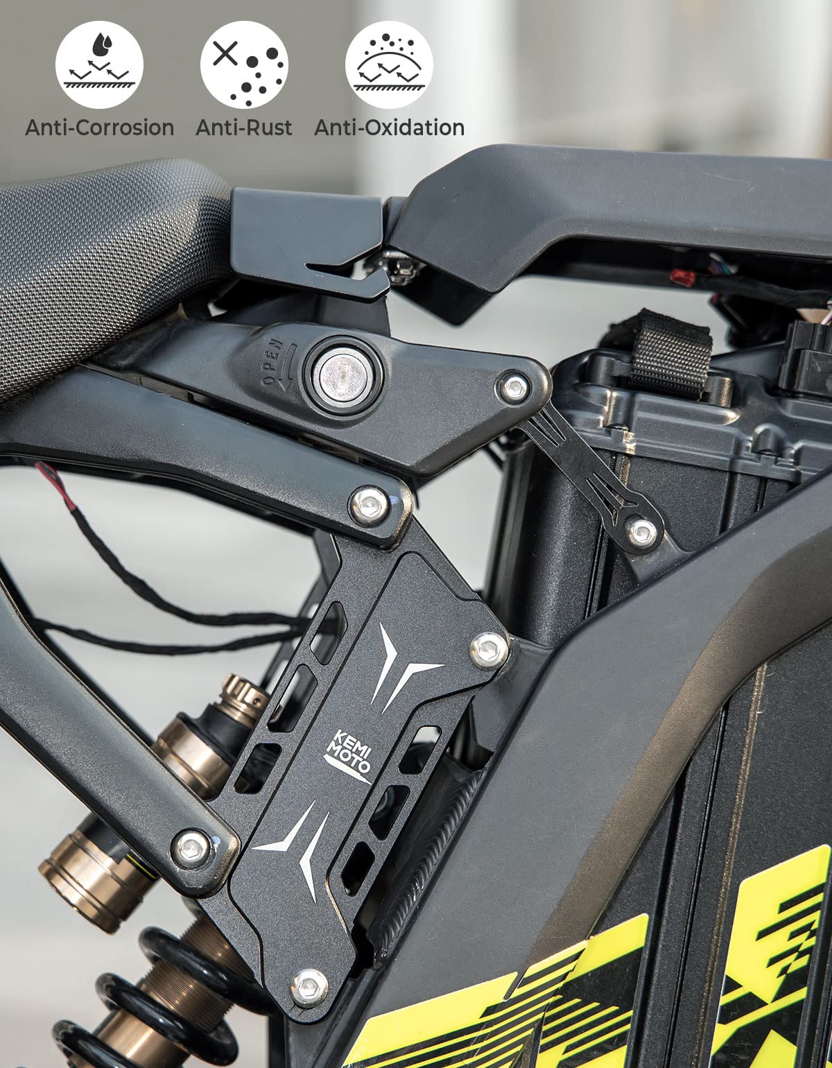 Photo of Seat Extenders Subframe Riser Kit for Sur-Ron Light Bee by Kemimoto - Premium for UTVs / Side by Sides
