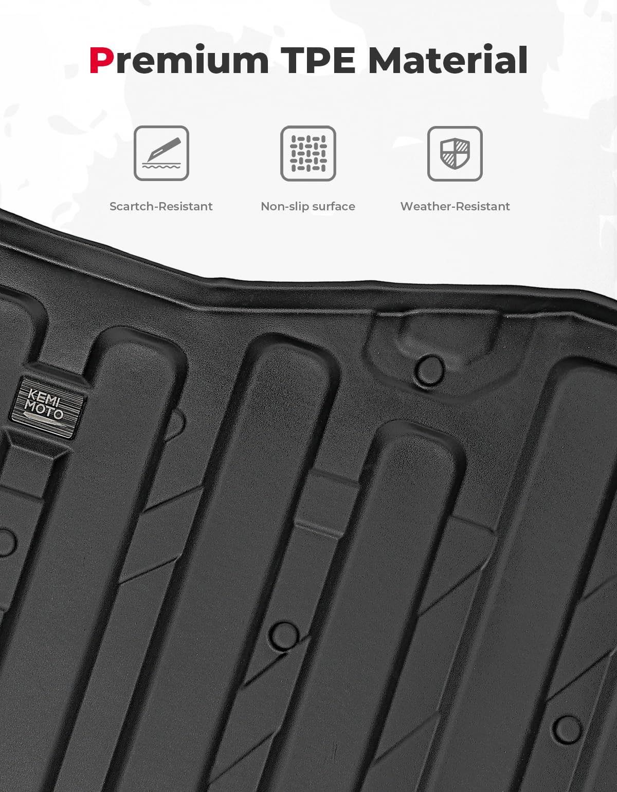 Photo of UTV Bed Liner Mat for Honda Pioneer 1000/ 1000-6 2016-2024 by Kemimoto - Premium for UTVs / Side by Sides