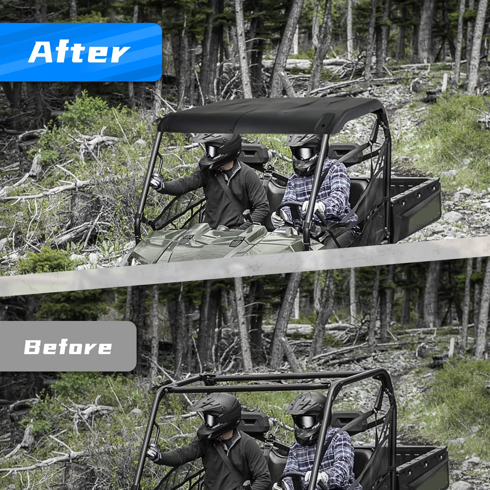 Photo of Kemimoto Hard Roof For Polaris Ranger Mid Size 2015-2022 by Kemimoto - Premium for UTVs / Side by Sides