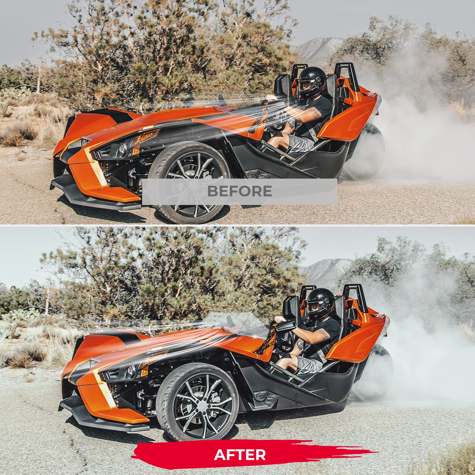 Windshield Wind Deflector for Polaris Slingshot S/SL/SLR/GT/LE