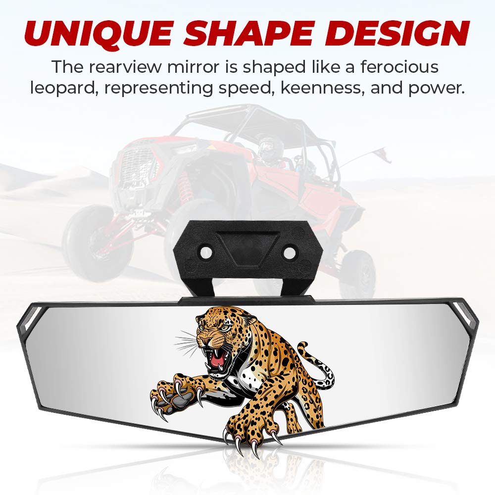 Photo of Kemimoto Center Rear View Mirror for Polaris RZR PRO XP / 4, Turbo R /4, RZR XP 1000 by Kemimoto - Premium for UTVs / Side by Sides