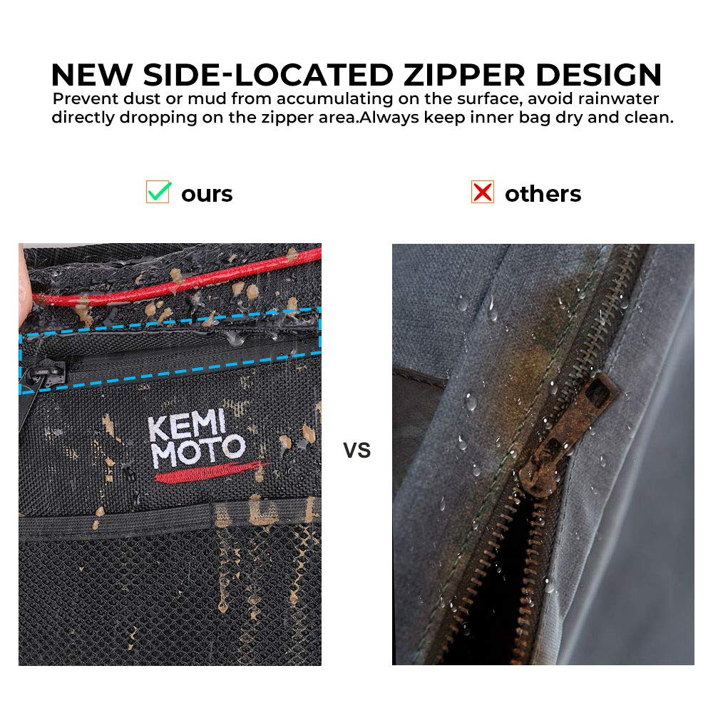 Photo of Kemimoto Front Side Door Bags with Knee Pad for Polaris RZR XP 1000 by Kemimoto - Premium for UTVs / Side by Sides