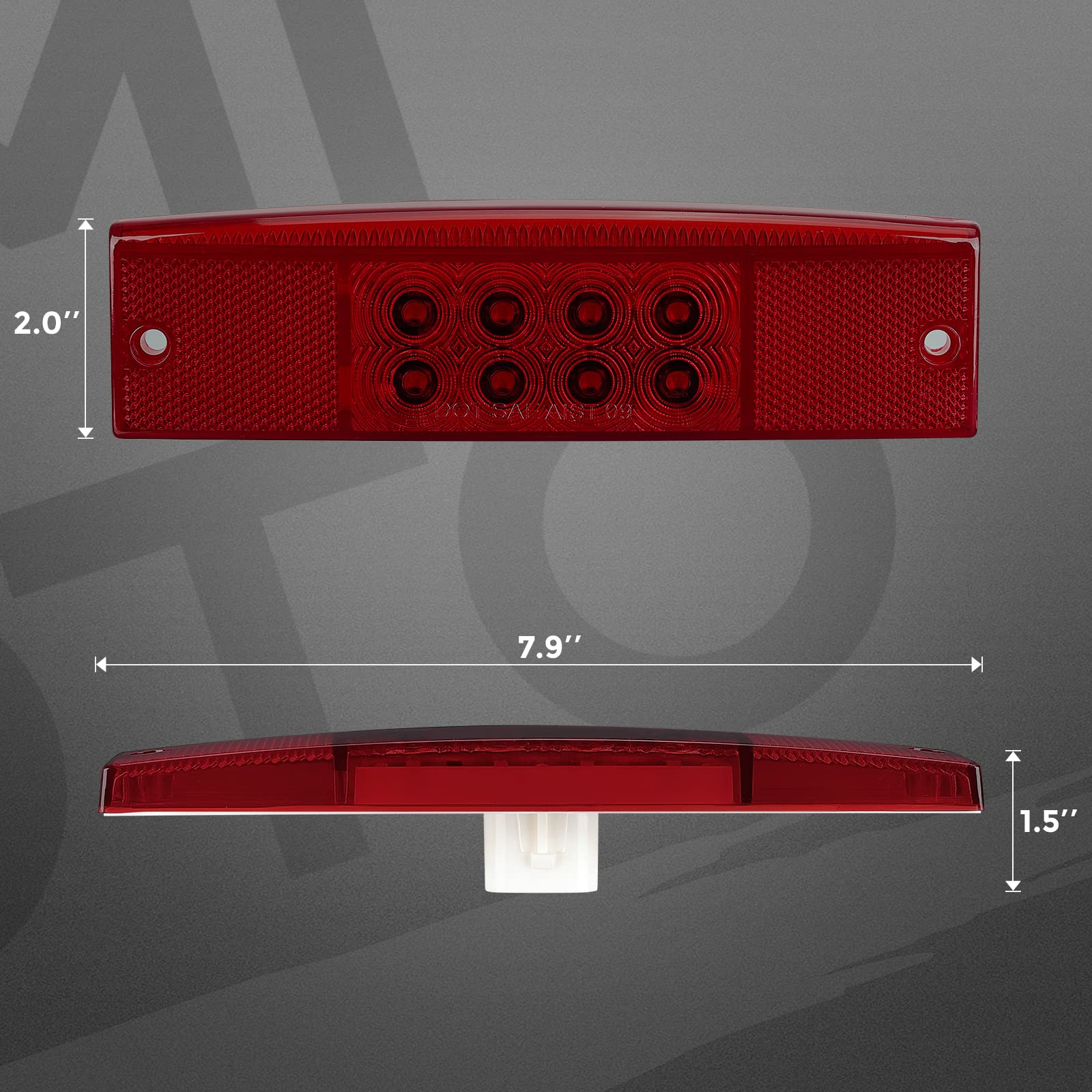 Photo of Rear Tail Light Fit Polaris Ranger 400/ 500/ 570/ Midsize 800 by Kemimoto - Premium for UTVs / Side by Sides