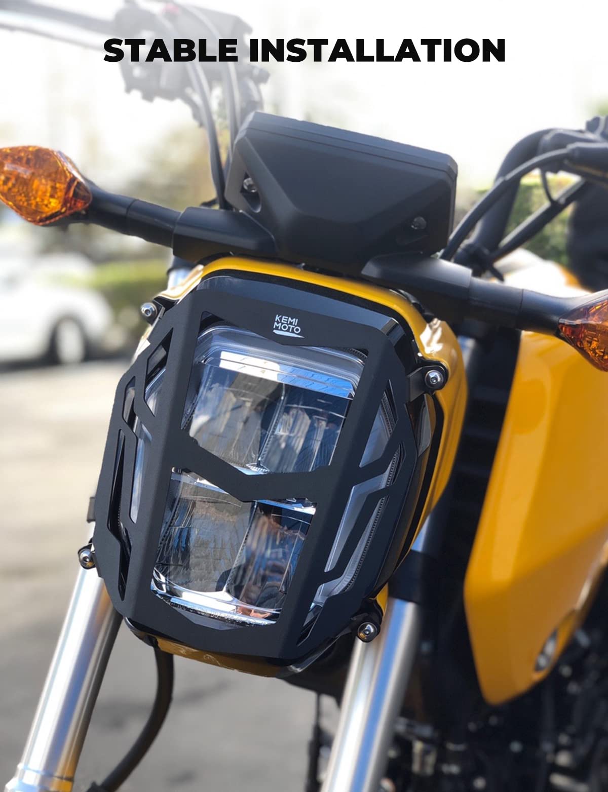 Photo of Kemimoto Front Headlight Cover for GROM MSX125 2022-2024 by Kemimoto - Premium for UTVs / Side by Sides