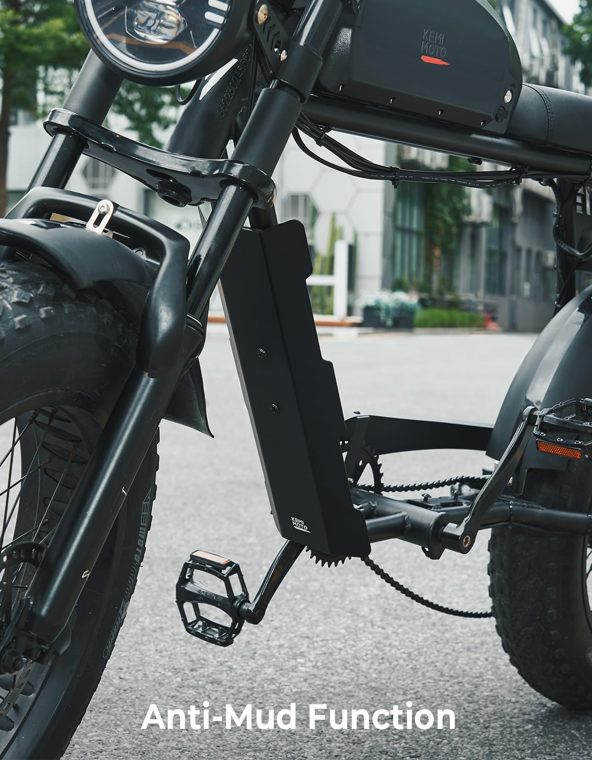Photo of Middle Fender for Electric Bike Black by Kemimoto - Premium for UTVs / Side by Sides