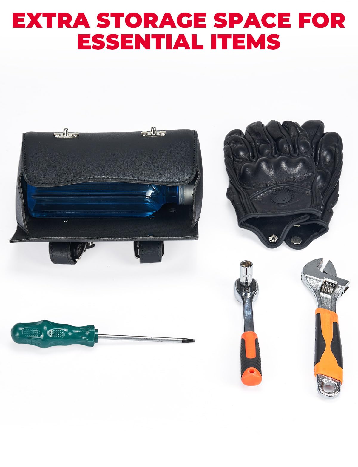 Photo of Motorcycle Down Tube Bag for Sportster XL 1200 Iron 883 50 by Kemimoto - Premium for UTVs / Side by Sides