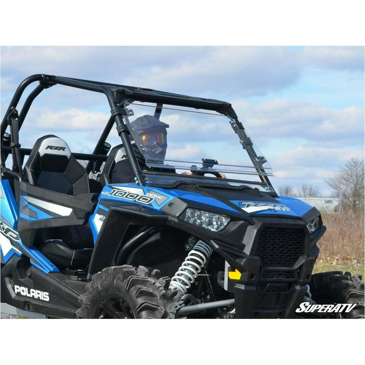 Polaris RZR XP Turbo Scratch Resistant Flip Windshield