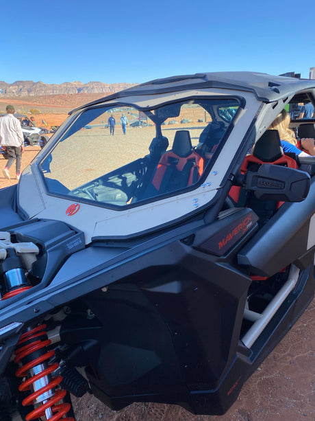 Photo of CANAM X3 FRONT WINDSHIELD 2016+ by Dirt Warrior Accessories - Premium WINDSHIELD for UTVs / Side by Sides