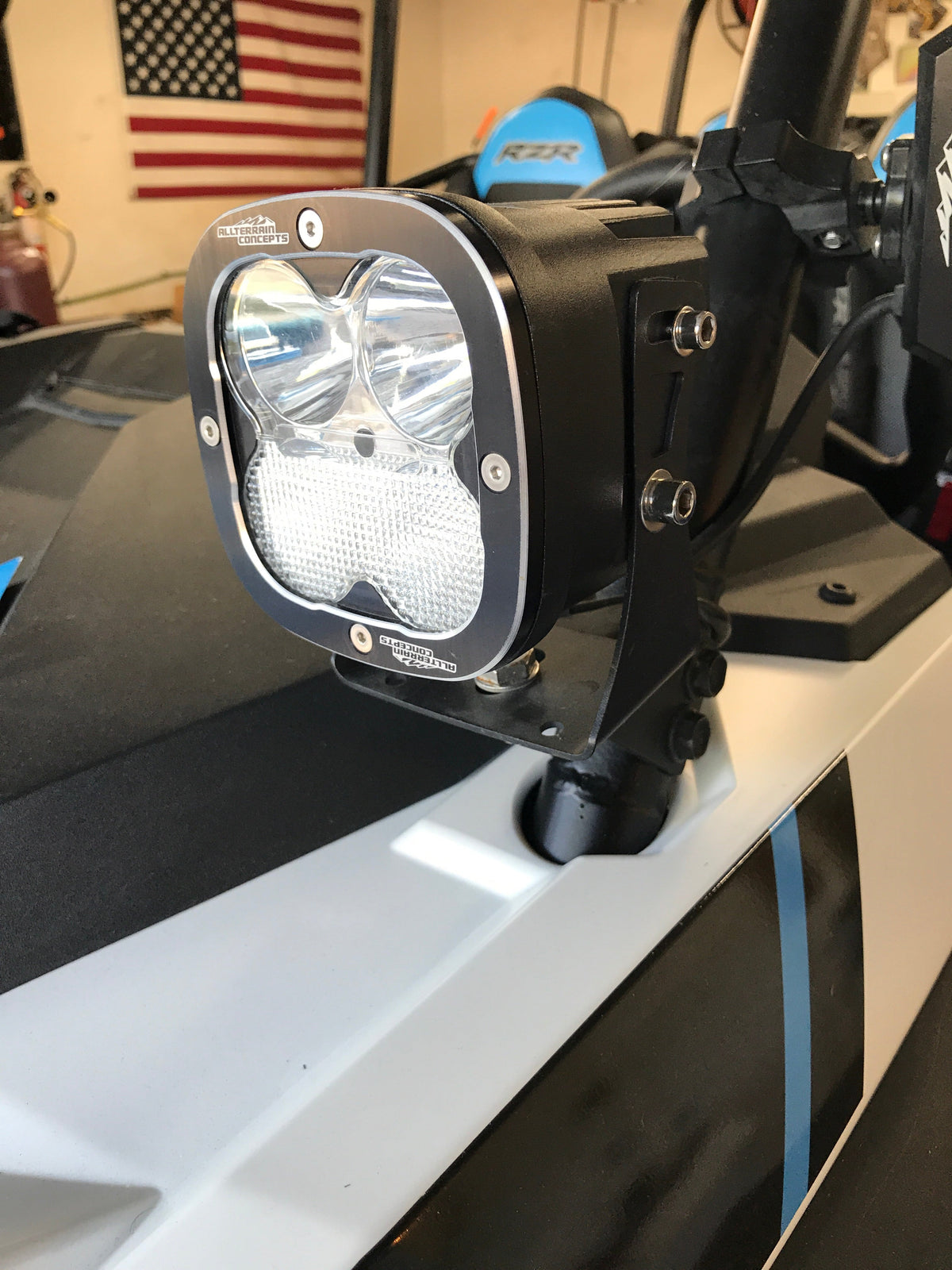 Photo of Polaris RZR XP A Pillar bracket by All Terrain Concepts - Premium SXS for UTVs / Side by Sides