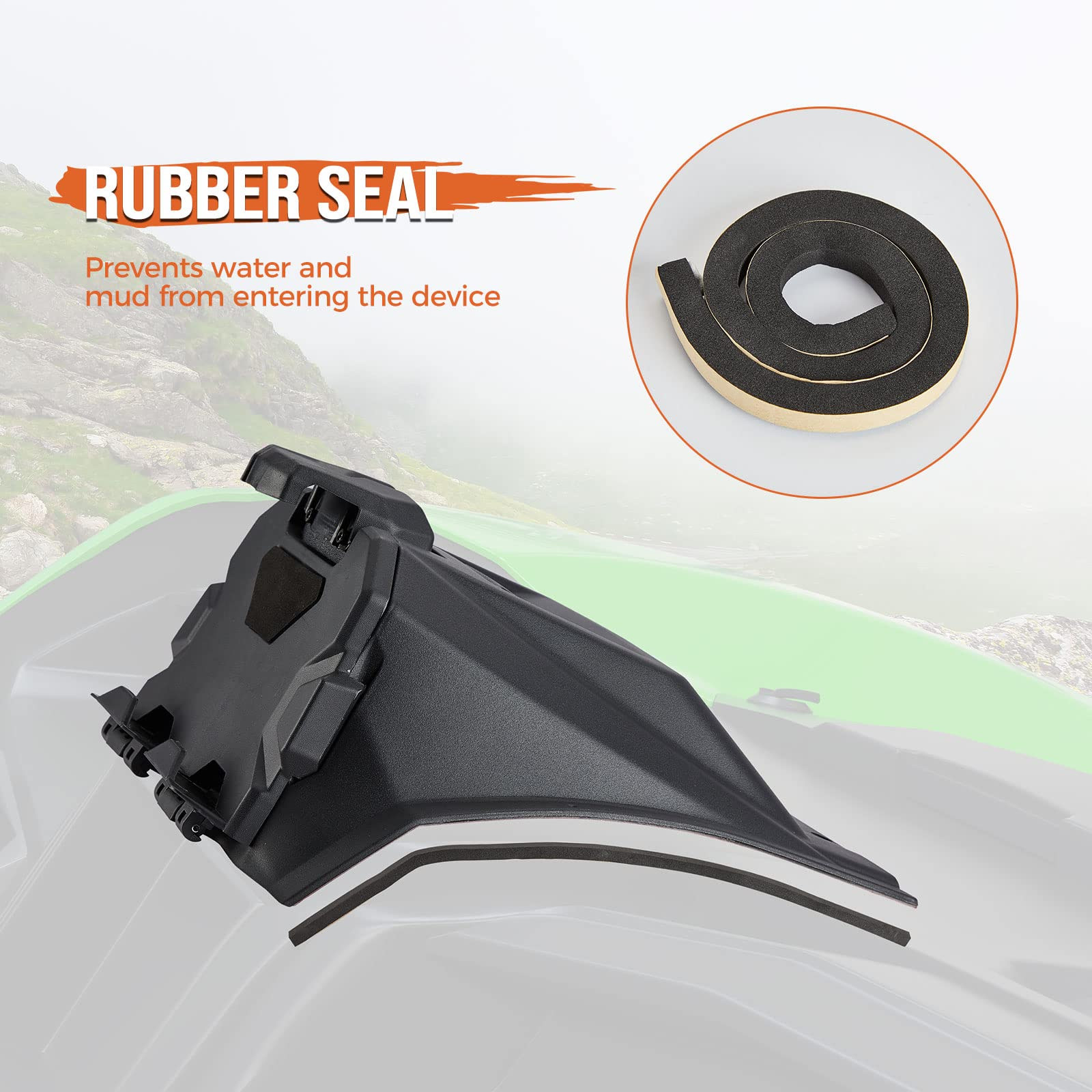 Photo of Electric Device Tablet Holder for Kawasaki Teryx KRX 1000 by Kemimoto - Premium for UTVs / Side by Sides