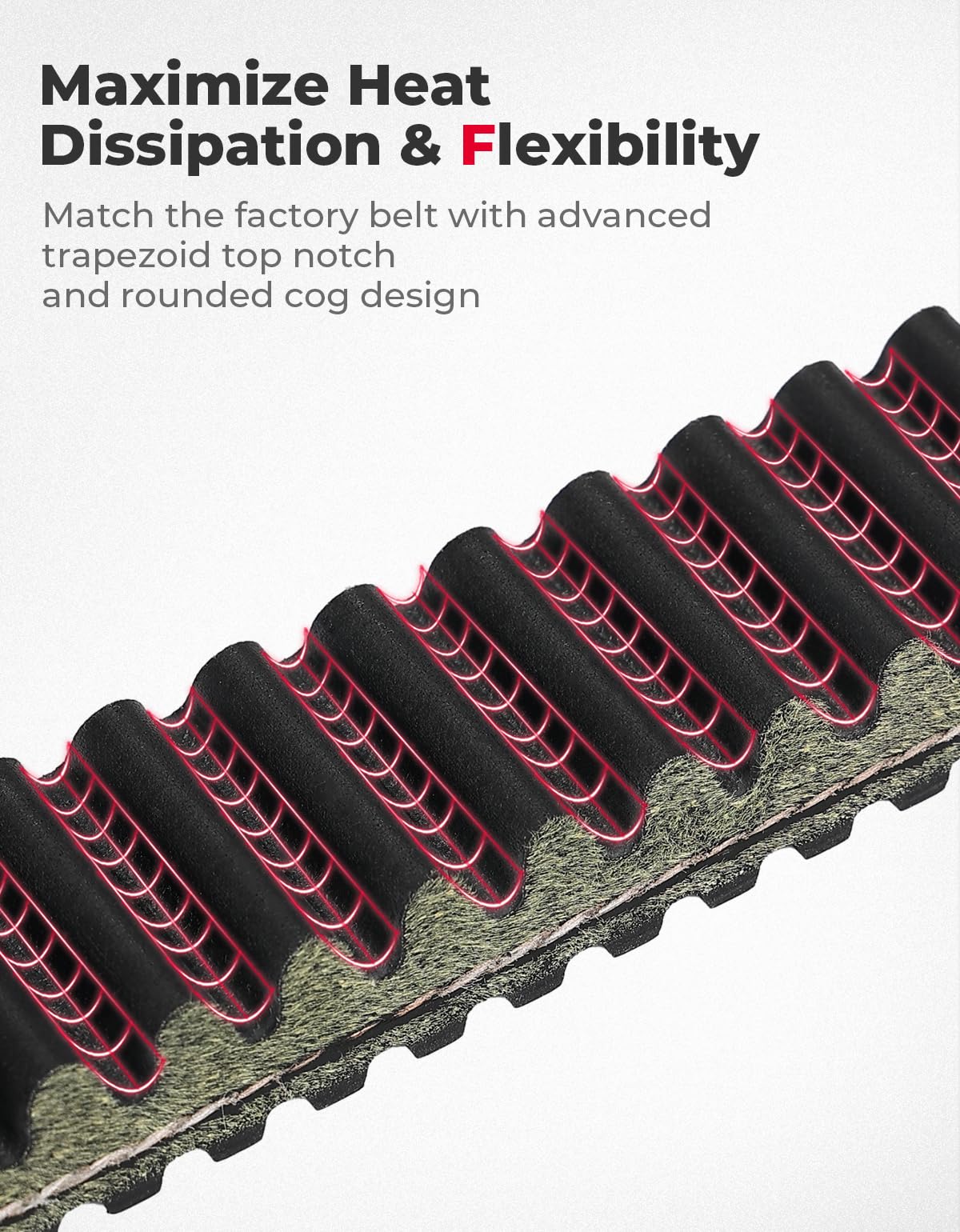 Photo of UTV CVT Drive Belt for Polaris Ranger 570/900 XP/Crew 900 by Kemimoto - Premium for UTVs / Side by Sides