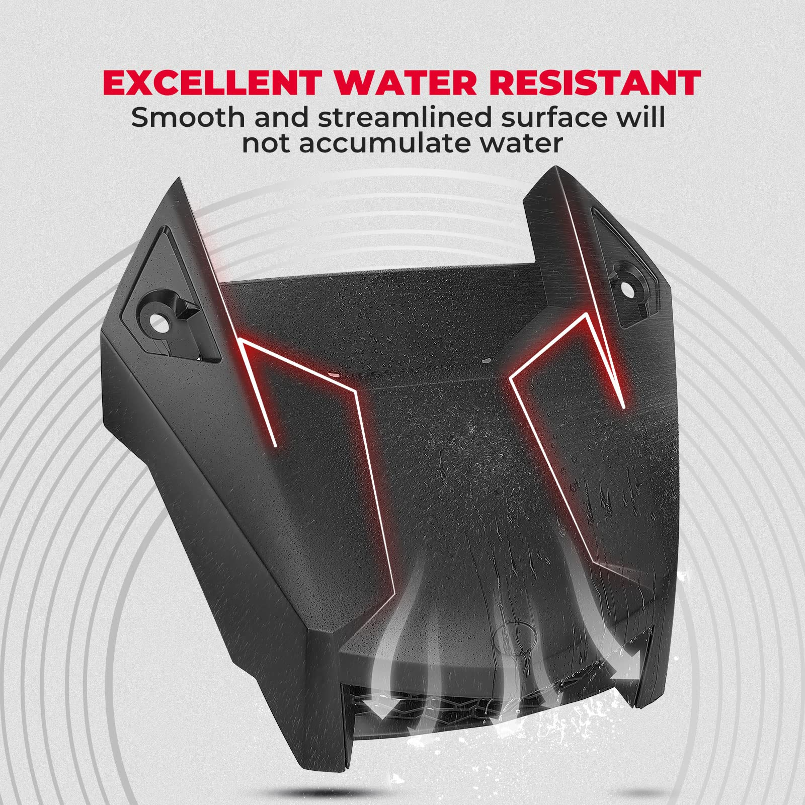 Photo of Kemimoto Hood Scoop Replacement Air Intake Cover Kit for Polaris RZR XP 1000 by Kemimoto - Premium for UTVs / Side by Sides