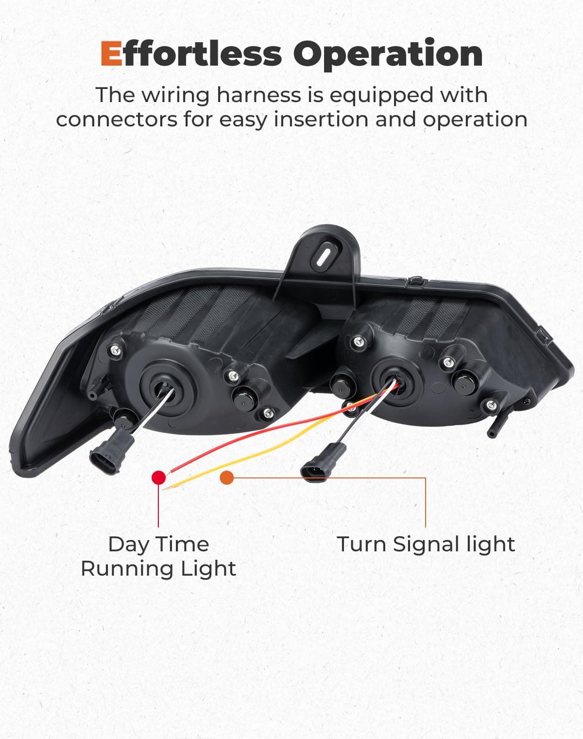 Photo of LED Headlights Assembly Kit for Can-Am Defender HD10|9|8|7|5 by Kemimoto - Premium for UTVs / Side by Sides