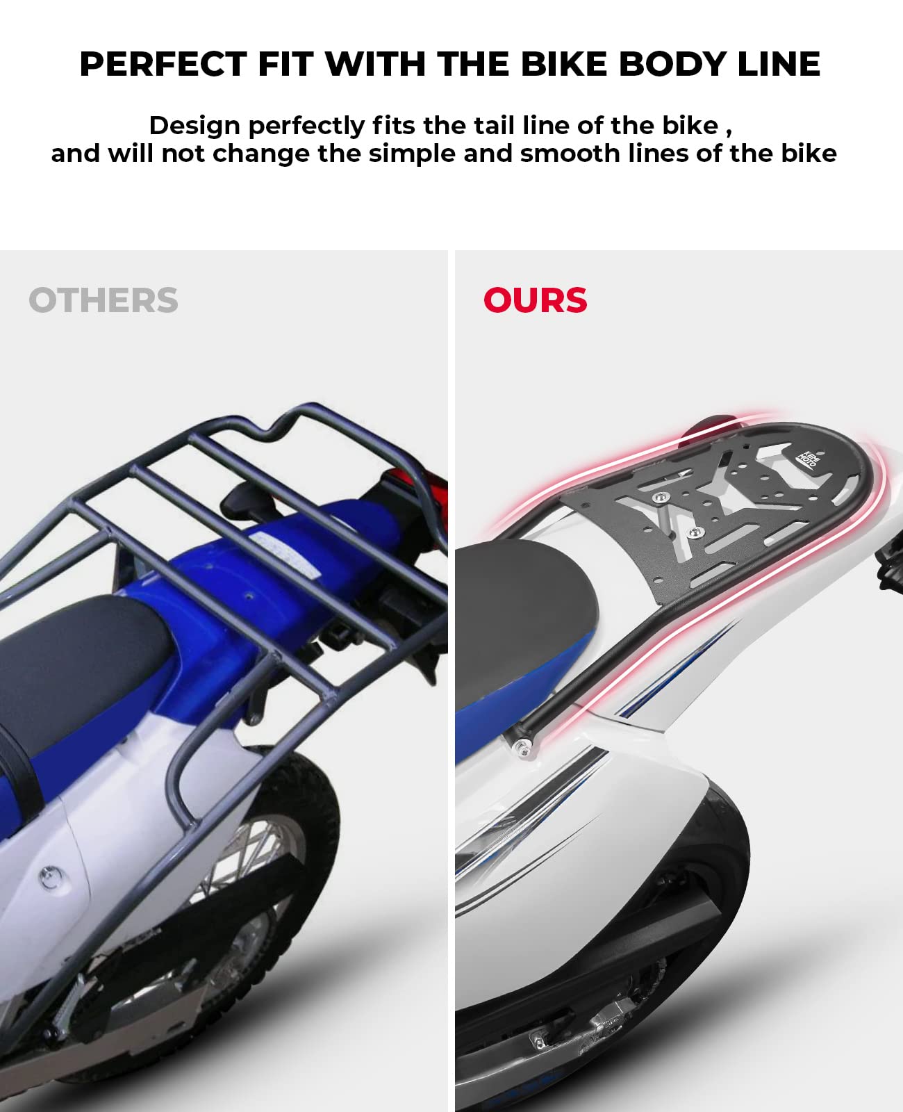 Photo of Luggage Storage Rack for DRZ400S DRZ400SM by Kemimoto - Premium for UTVs / Side by Sides