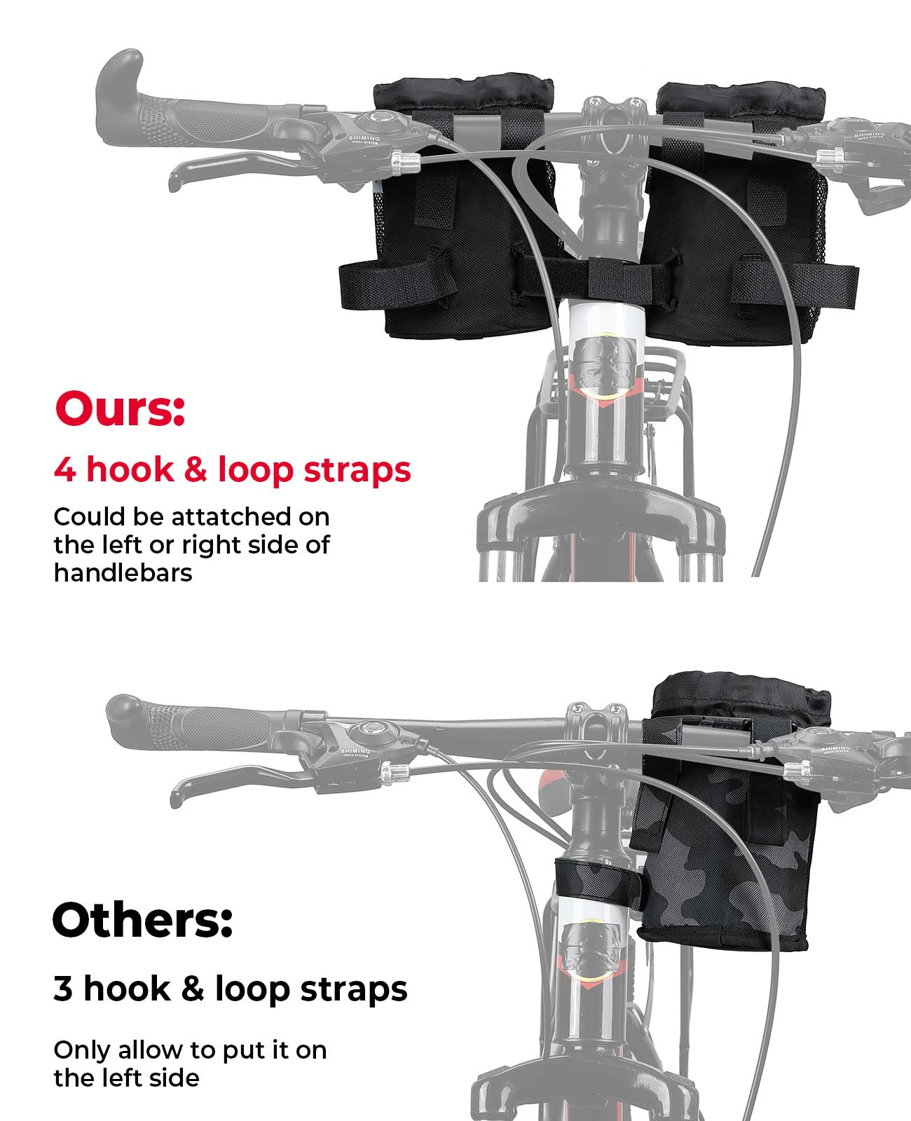 Photo of Kemimoto Bicycle Handlebar Cup Holder by Kemimoto - Premium for UTVs / Side by Sides