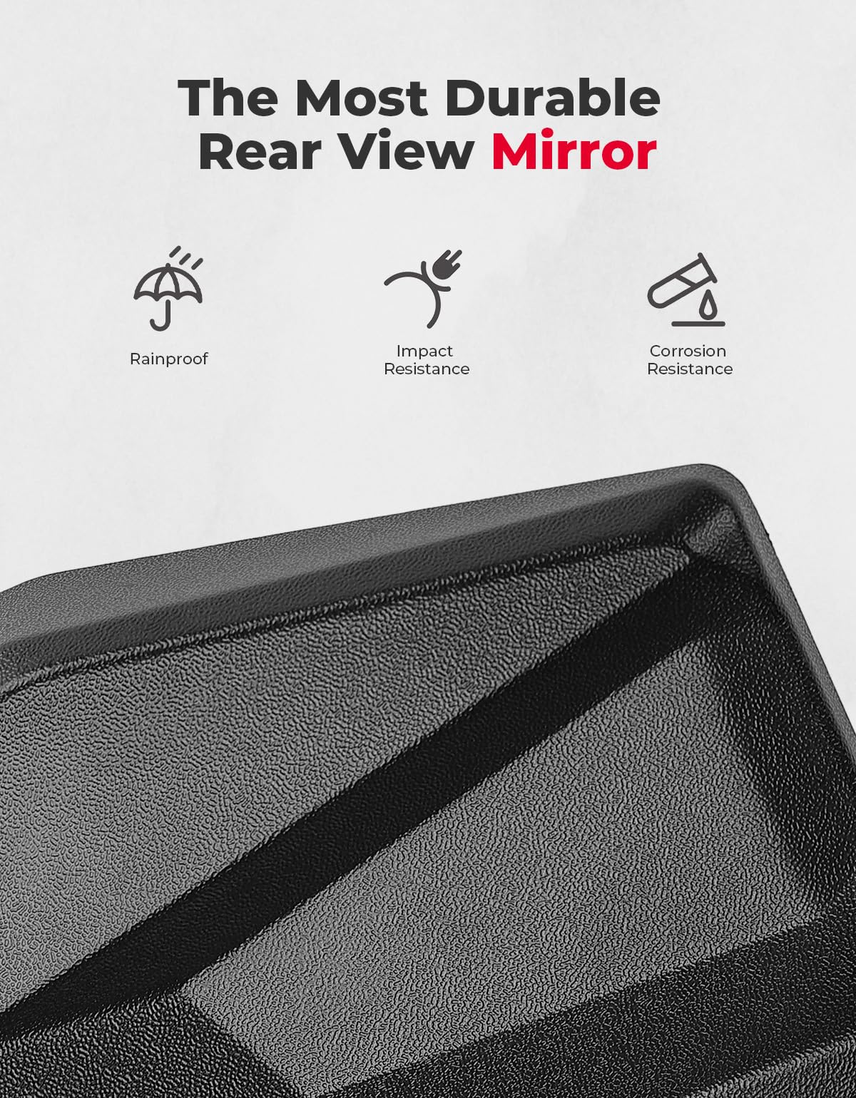 Photo of Rear View Mirror for CFMOTO Uforce 1000/1000 XL by Kemimoto - Premium for UTVs / Side by Sides