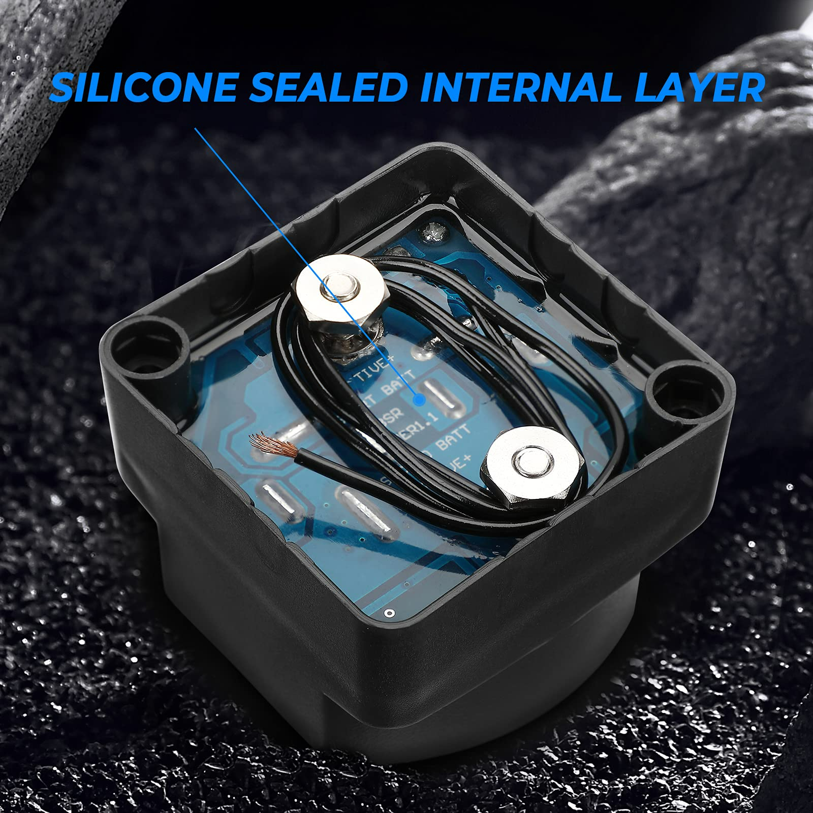 Photo of Kemimoto 12V 140A Dual Battery Waterproof Voltage Sensitive Relay by Kemimoto - Premium for UTVs / Side by Sides