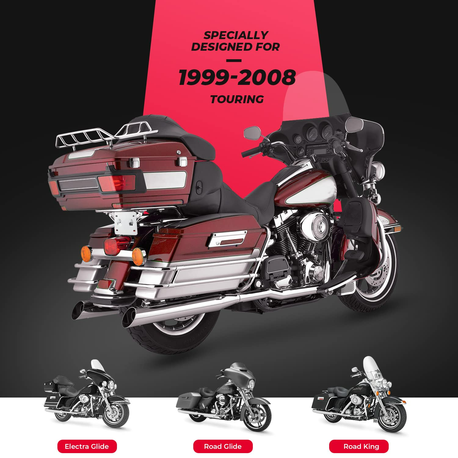 Photo of License Plate Brackets Fit For Harley by Kemimoto - Premium for UTVs / Side by Sides