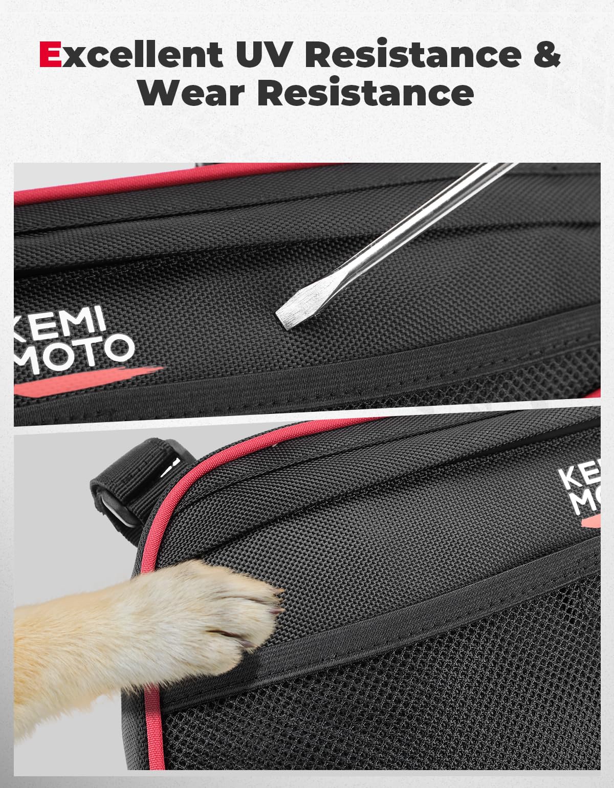 Photo of UTV Rear Door Bags for Polaris RZR XP 4 1000/Turbo 2014-2023 by Kemimoto - Premium for UTVs / Side by Sides