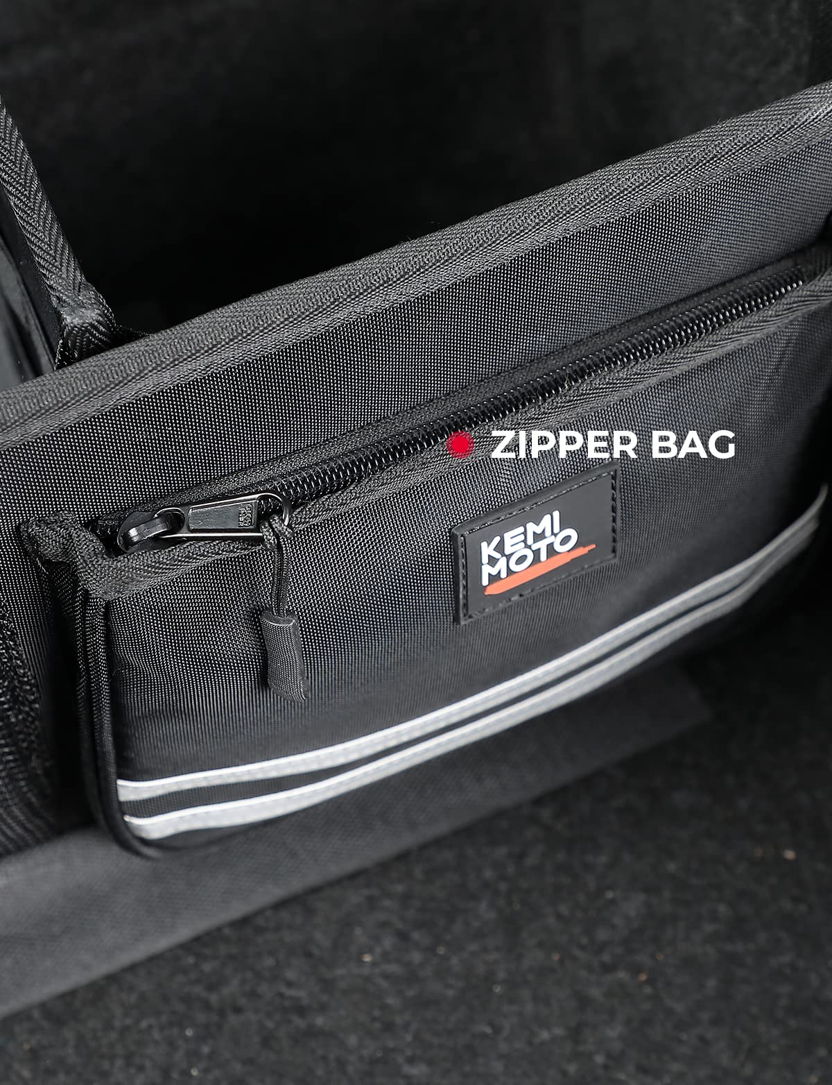 Photo of Tour Pack Organizer with Mesh Pocket and Dividers by Kemimoto - Premium for UTVs / Side by Sides