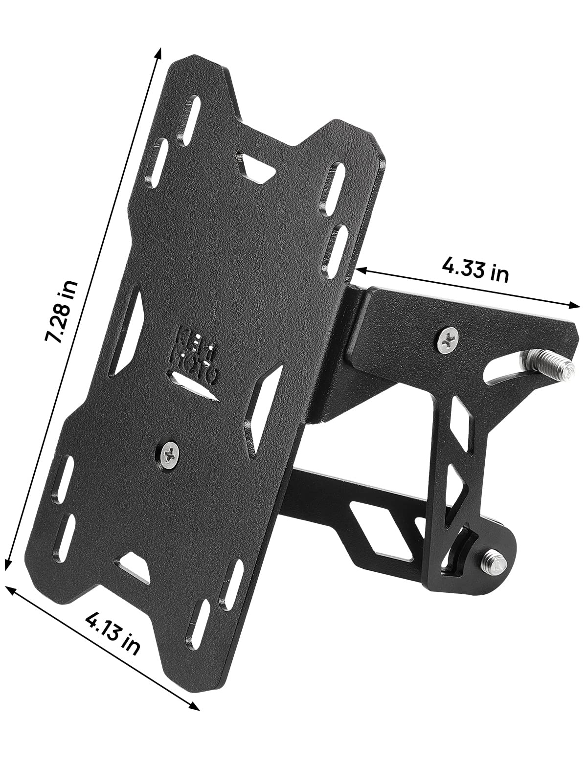 Photo of Motorcycle Side License Plate Holder Bracket with LED Light for Sportster S RH1250 by Kemimoto - Premium for UTVs / Side by Sides