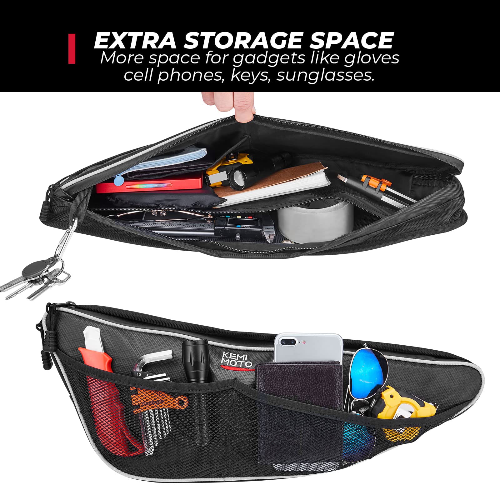 Photo of Kemimoto Door Bags & UTV Bed Tailgate for Talon 1000r 1000x 1000x-4 by Kemimoto - Premium for UTVs / Side by Sides