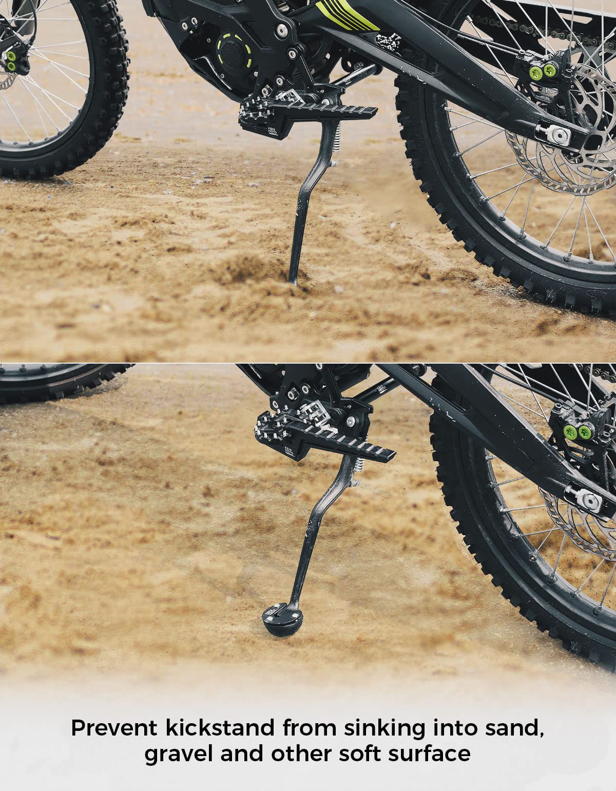 Photo of Motorcycle Kickstand Pad Ball for Grom MSX125 by Kemimoto - Premium for UTVs / Side by Sides