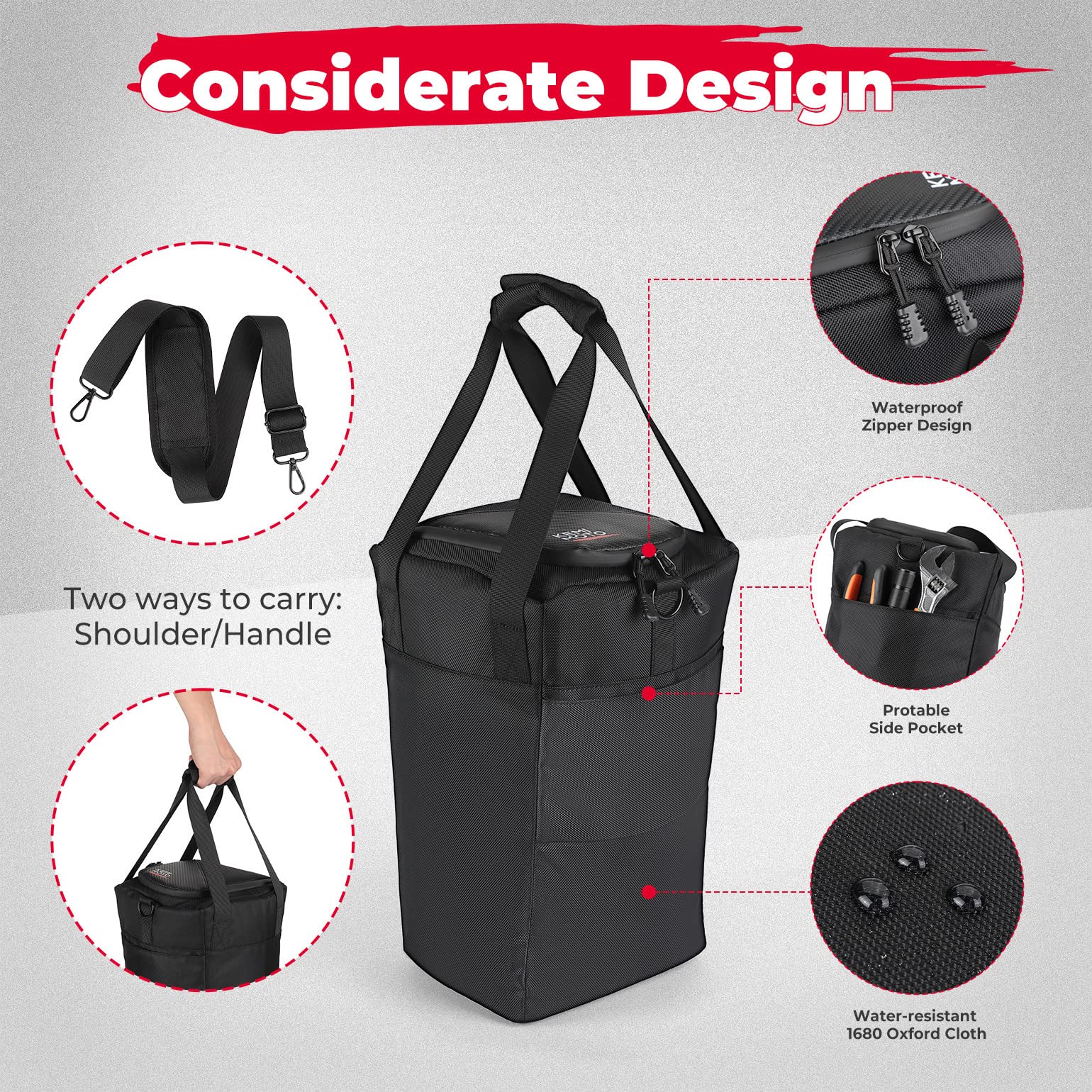 Photo of Universal 12L Cooler Bag for Car Truck RV UTV, Golf Cart Under Seat by Kemimoto - Premium for UTVs / Side by Sides