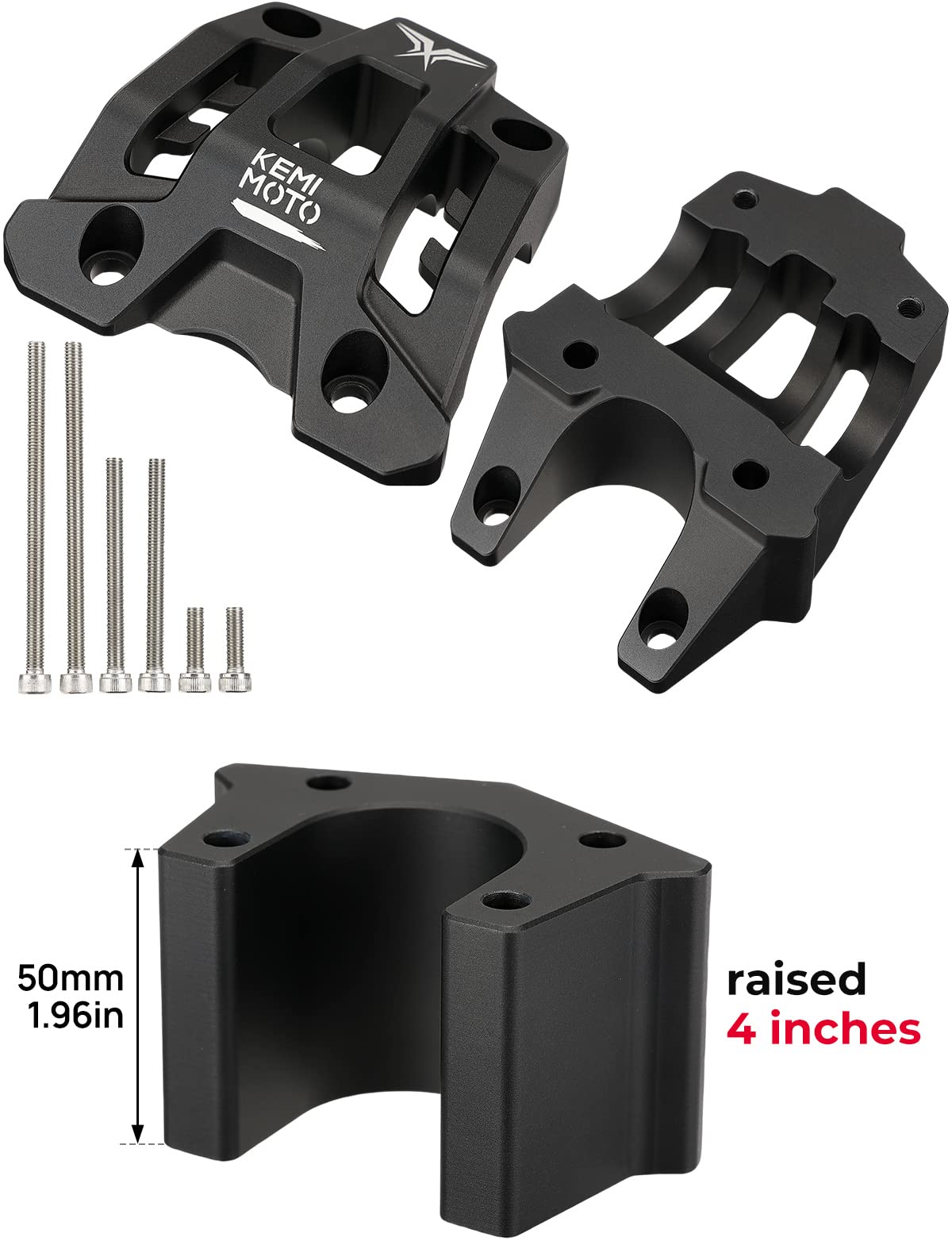 Photo of Direct Mount Riser Stem For Sur-Ron Light Bee X Segway X160 X260 Electric Dirt Bike by Kemimoto - Premium for UTVs / Side by Sides