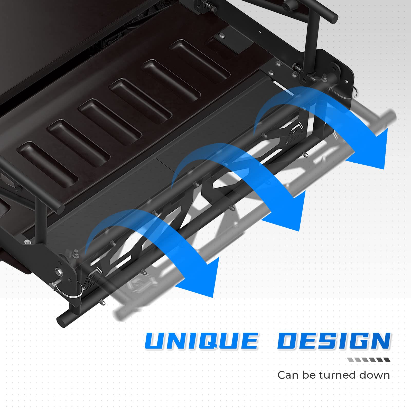 Photo of Rear Cargo Bed Extender for Pioneer 1000-5 700-4 2016-2024 by Kemimoto - Premium for UTVs / Side by Sides