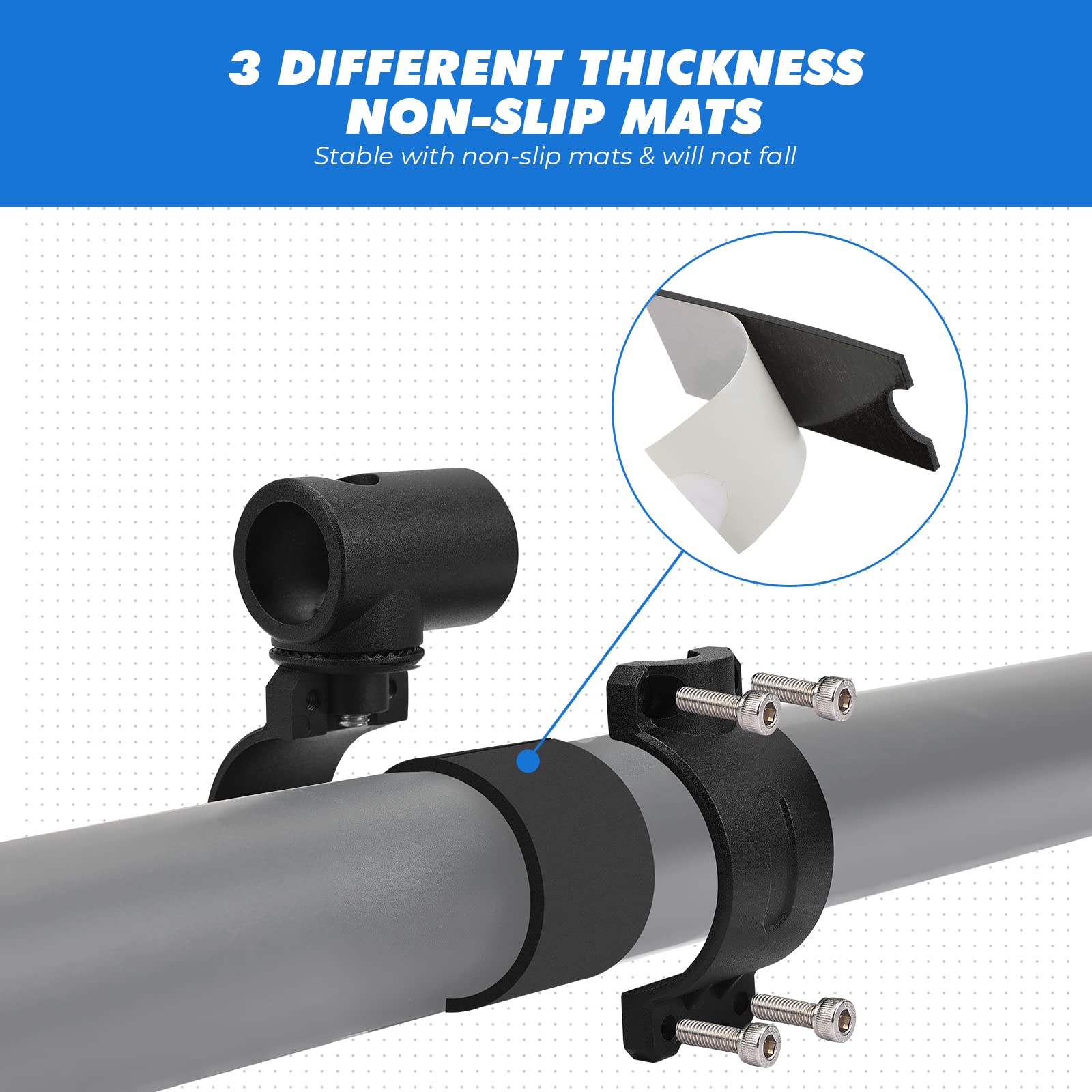 Photo of Go Pro Camera Holder for 1.75-2 inch roll bar by Kemimoto - Premium for UTVs / Side by Sides