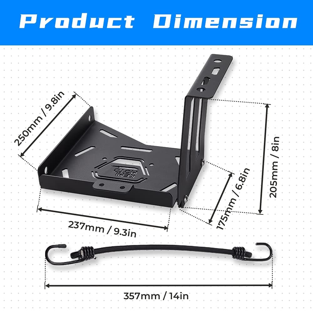 Photo of Second Battery Tray Fit Honda Talon by Kemimoto - Premium for UTVs / Side by Sides