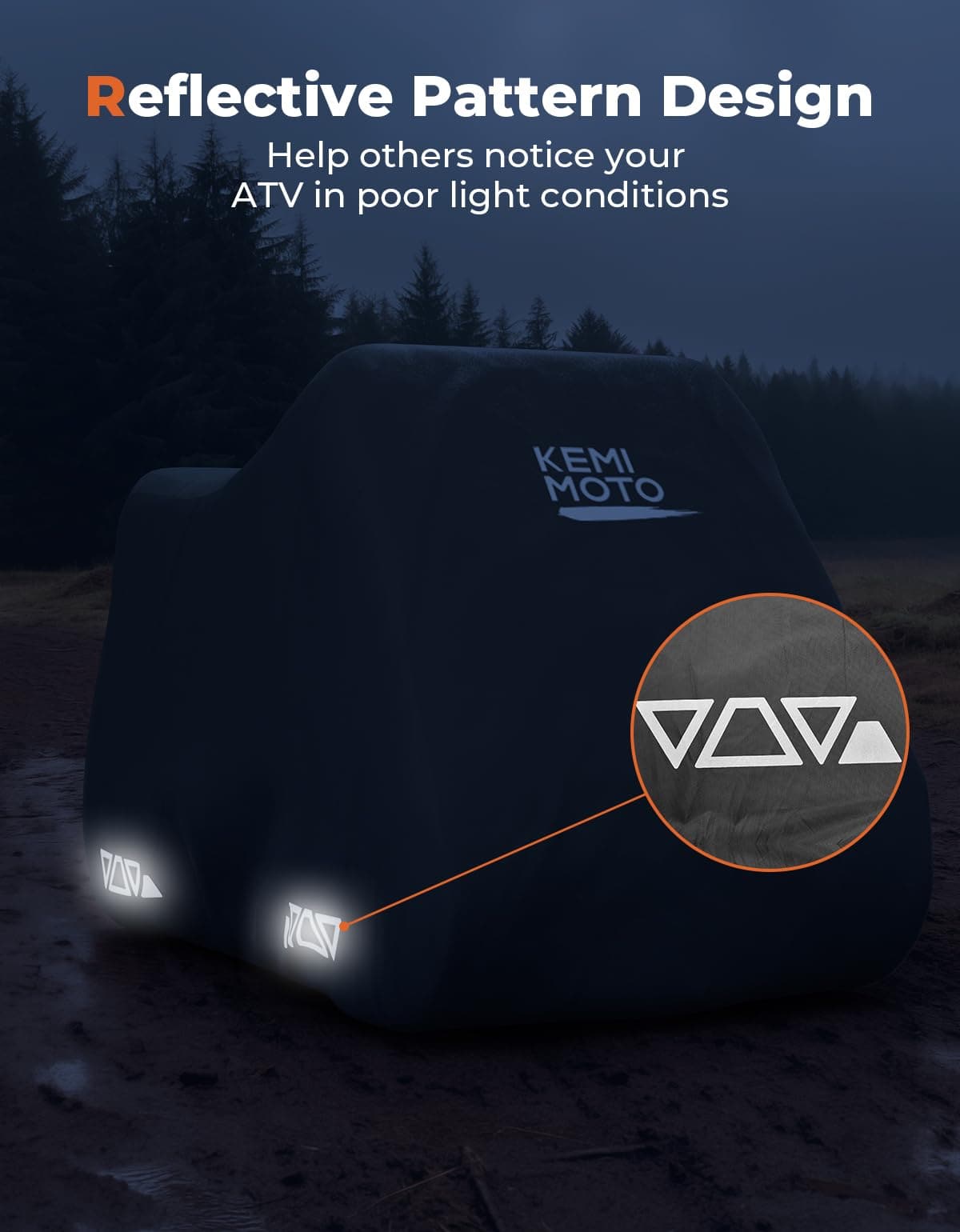 Photo of Small ATV 300D Heavy Duty Cover for X-PRO 40cc Eagle 40cc Razor Dirt Quad by Kemimoto - Premium for UTVs / Side by Sides