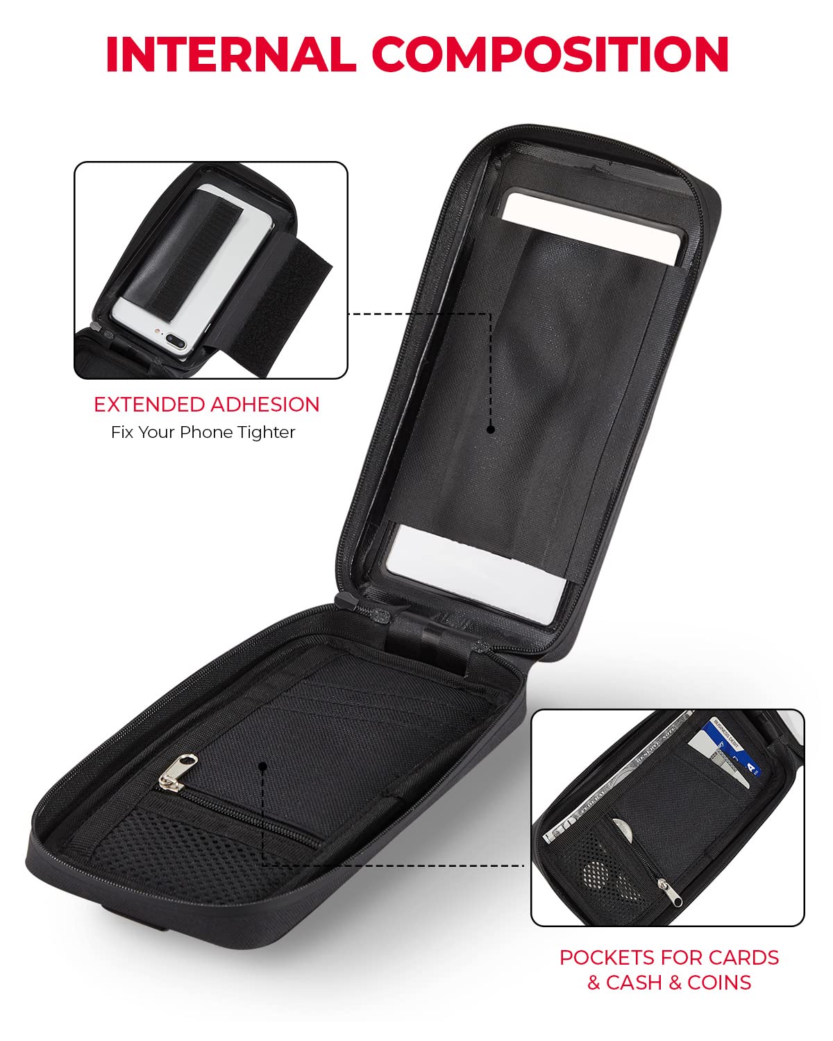 Photo of Motorcycle Waterproof Tank Bag for Cell Phone up to 6.5 Inch by Kemimoto - Premium for UTVs / Side by Sides