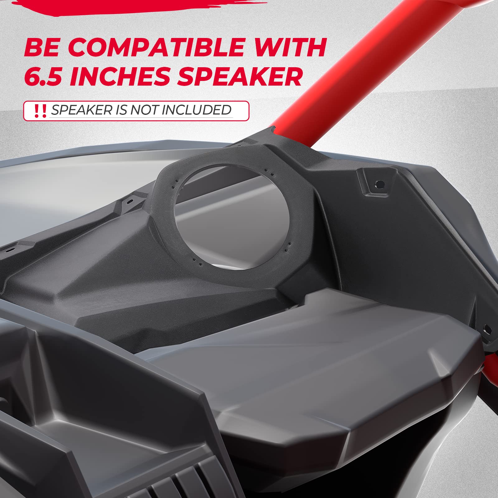 Photo of Front Dash Speaker Pods for Can Am Maverick X3 / X3 Max by Kemimoto - Premium for UTVs / Side by Sides