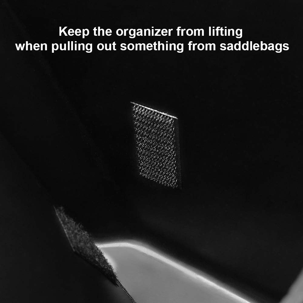 Photo of Motorcycle Touring Saddle Bags Organizers (2 Pack) by Kemimoto - Premium for UTVs / Side by Sides