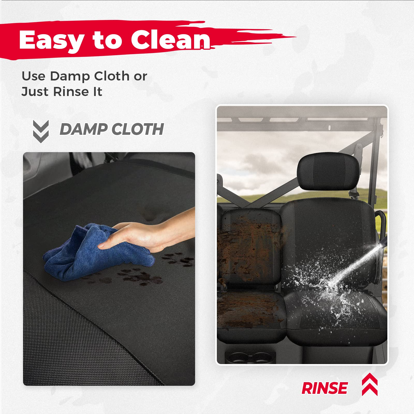 Photo of UTV Seat Cover for Can Am Defender HD5|7|8|9|10 by Kemimoto - Premium for UTVs / Side by Sides