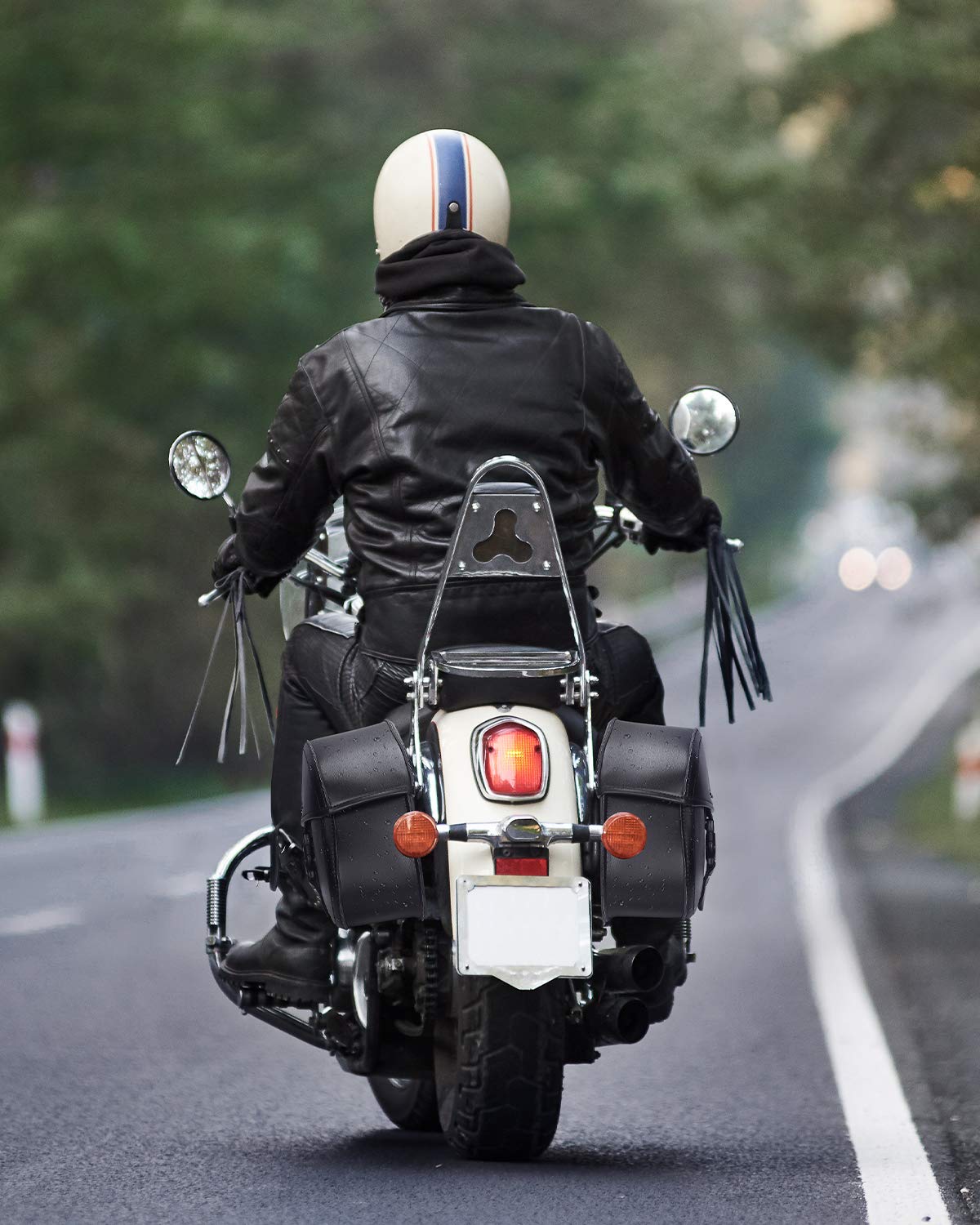 Photo of 24L PU Leather Motorcycle Saddlebags by Kemimoto - Premium for UTVs / Side by Sides