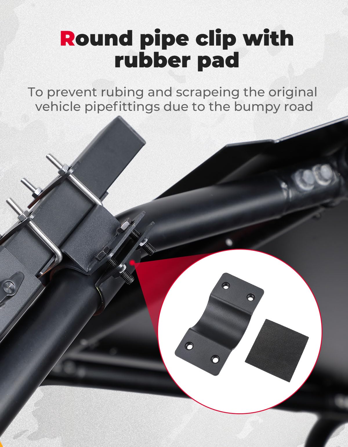 Photo of UTV Ice Auger Holder for 1.65''-2'' Roll Bar by Kemimoto - Premium for UTVs / Side by Sides