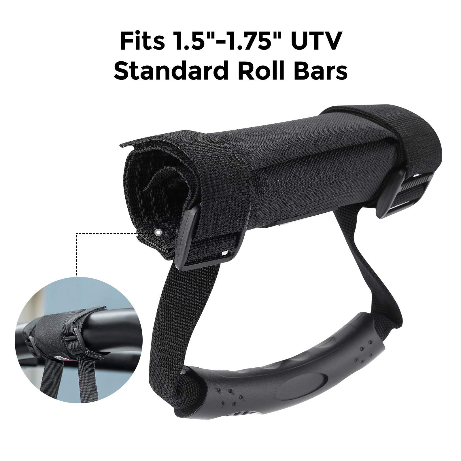 Photo of UTV Grab Handles Grip (2 Pack ) by Kemimoto - Premium for UTVs / Side by Sides