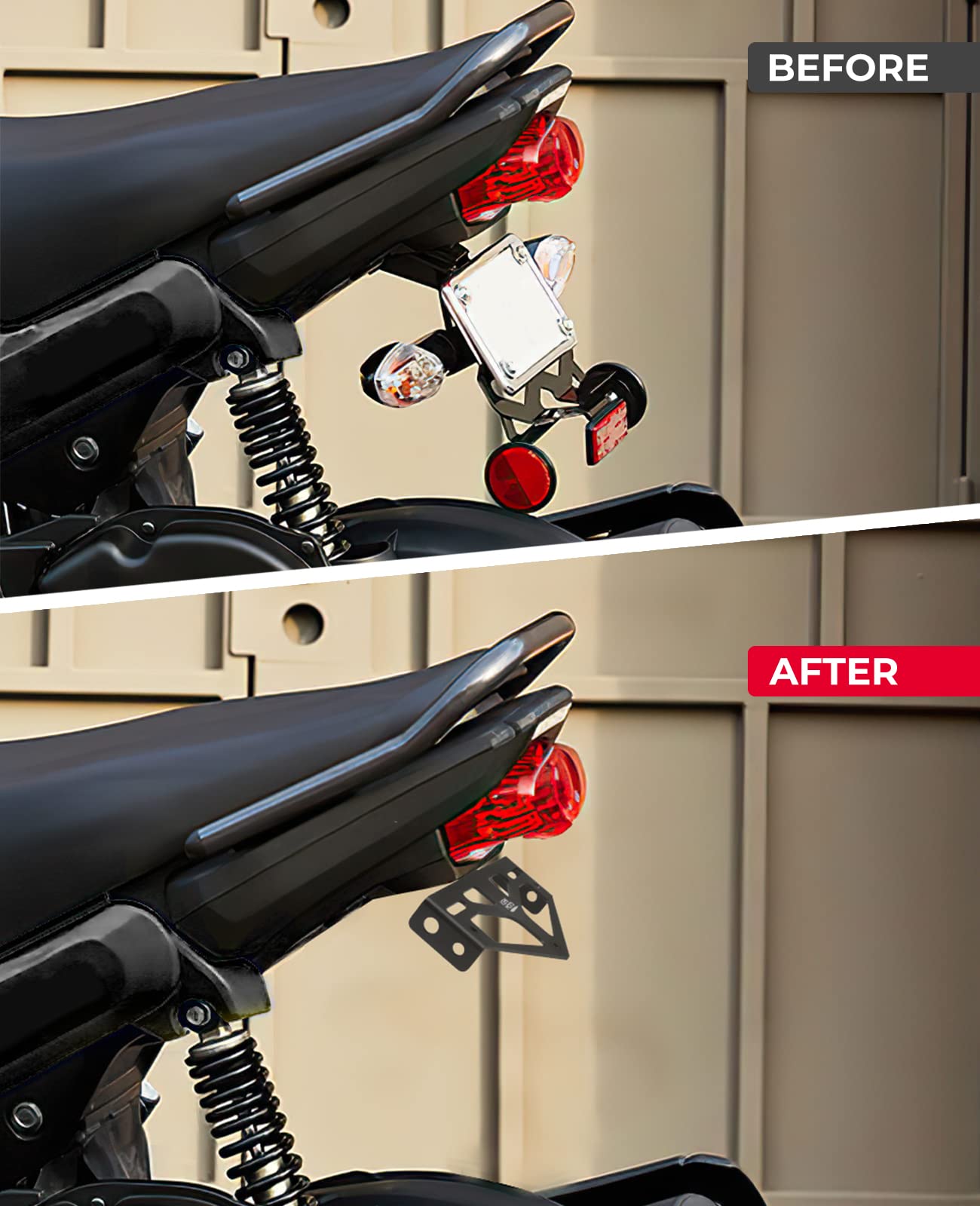 Photo of Motorcycle License Plate Holder For Honda Navi 2022 2023 by Kemimoto - Premium for UTVs / Side by Sides