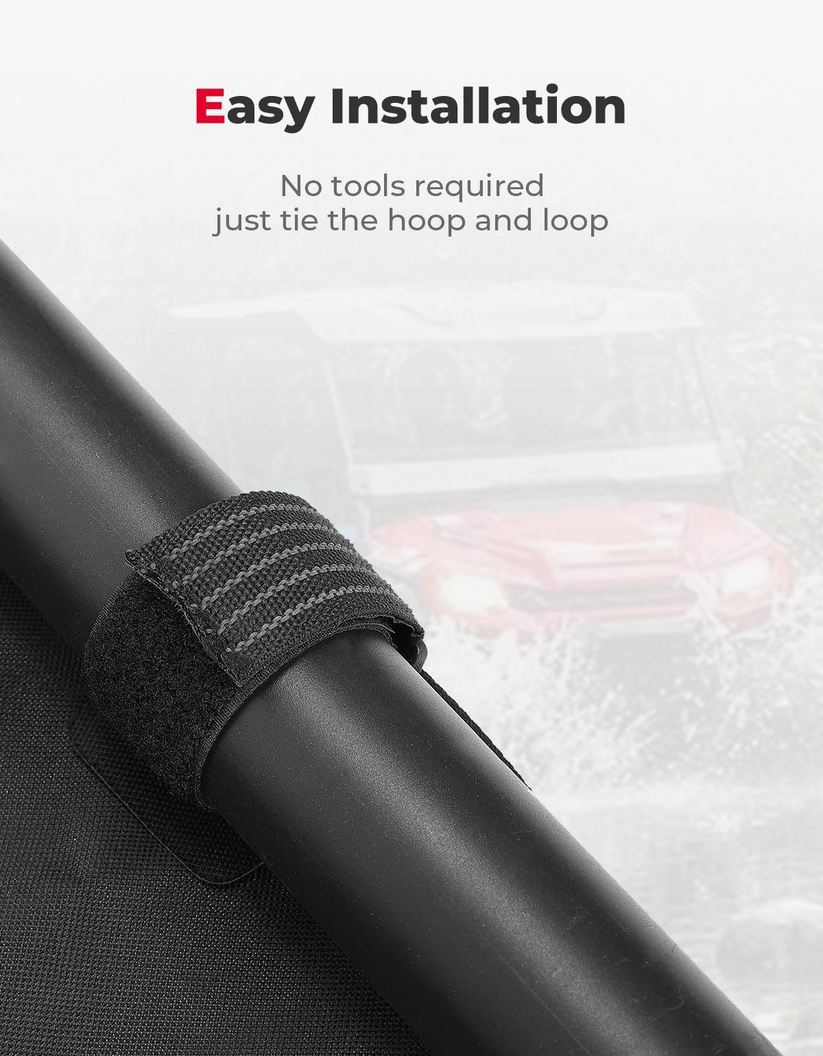 Photo of UTV Canvas Roof Water-Resistant Sunshade for Pioneer 1000-6 by Kemimoto - Premium for UTVs / Side by Sides